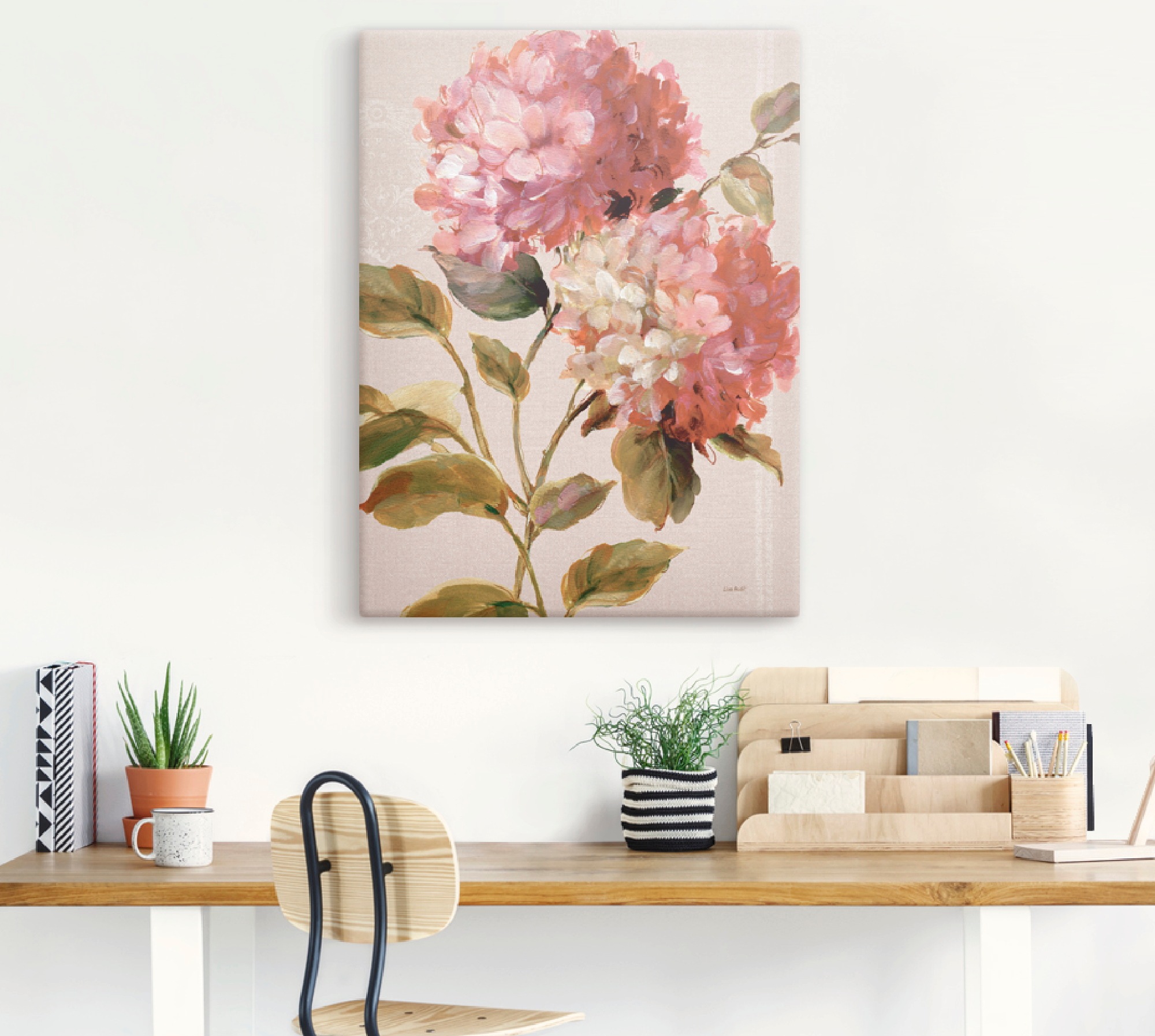 Artland Wandbild »Harmonische Hortensien«, Blumen, (1 St.), als Leinwandbild, Poster in verschied. Größen