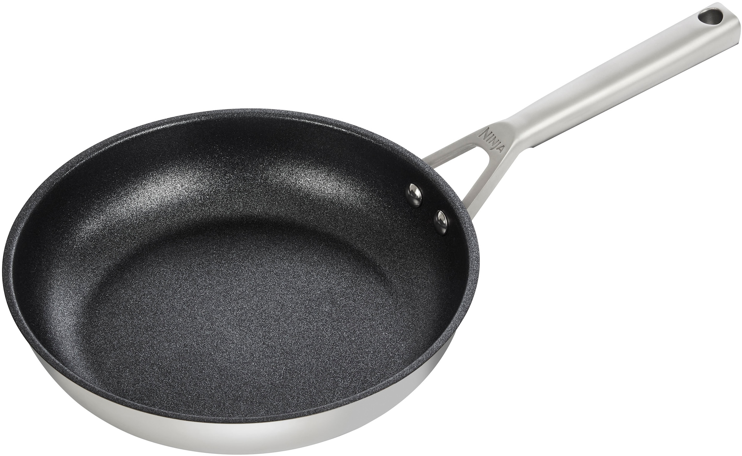 NINJA Bratpfanne »Ninja ZEROSTICK Edelstahl-Pfanne C600DE« Edelstahl 1 Stk. tlg. Edelstahl mit Aluminiumbeschichtung für Braten bei hohen Temperaturen