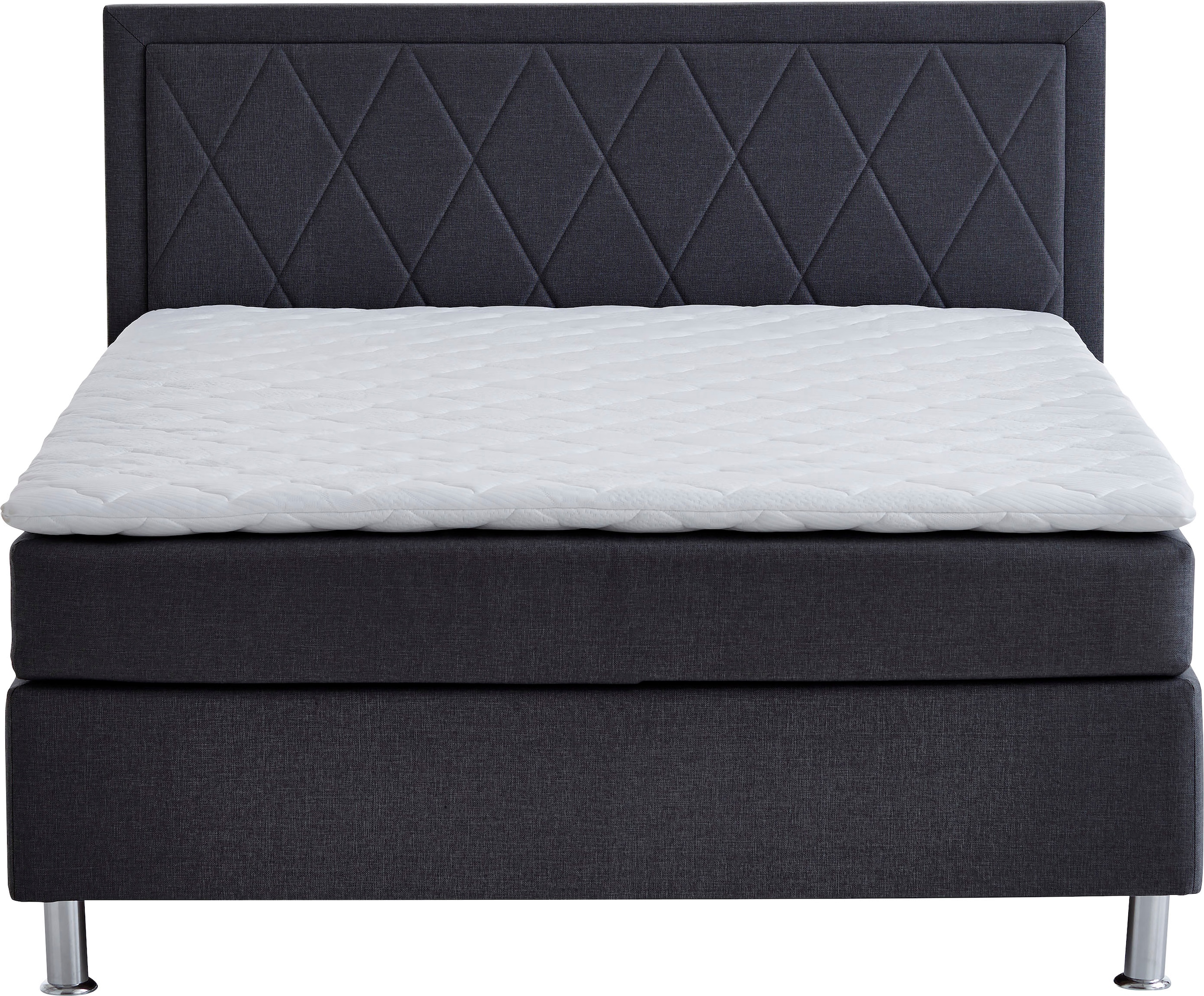 ATLANTIC home collection Boxbett »Helen« Tonnentaschenfederkern-Matratze und Topper, wahlweise mit Bettkasten