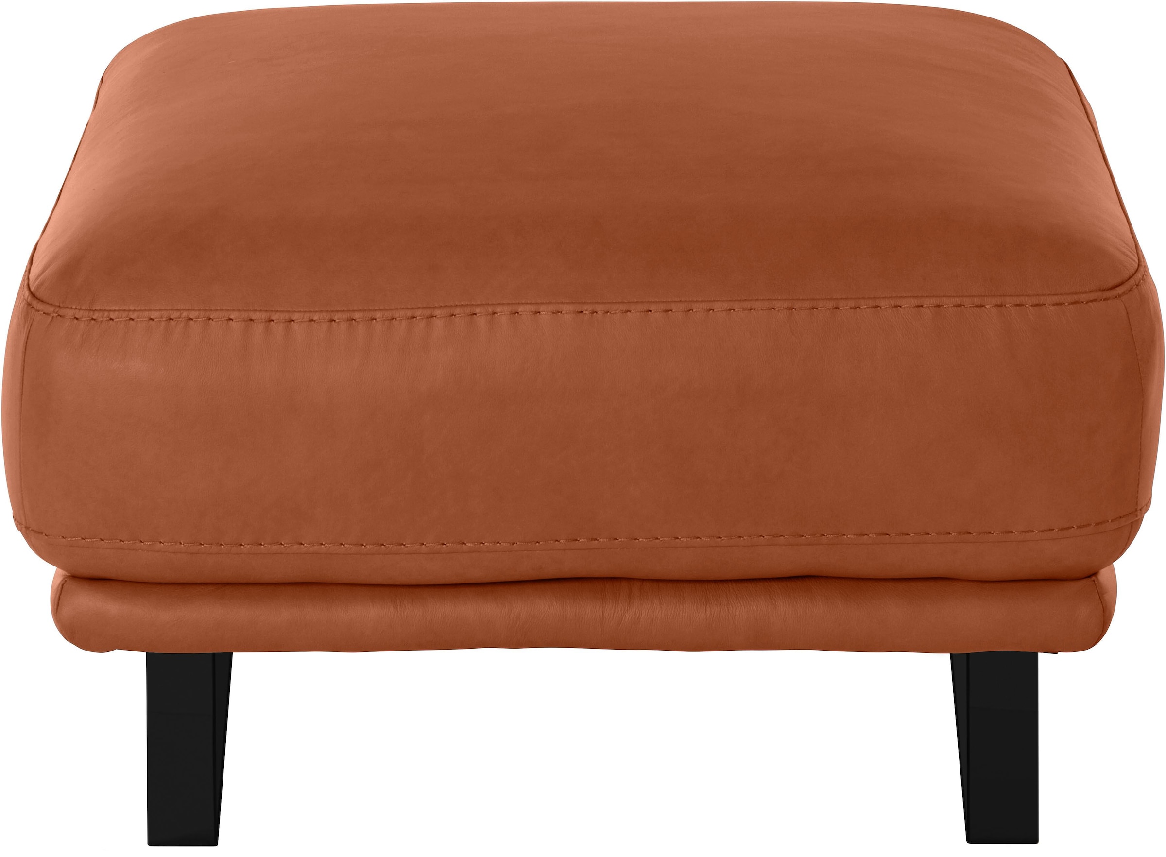 W.SCHILLIG Hocker »montanaa«, mit Metallkufen in Schwarz pulverbeschichtet, Breite 71 cm