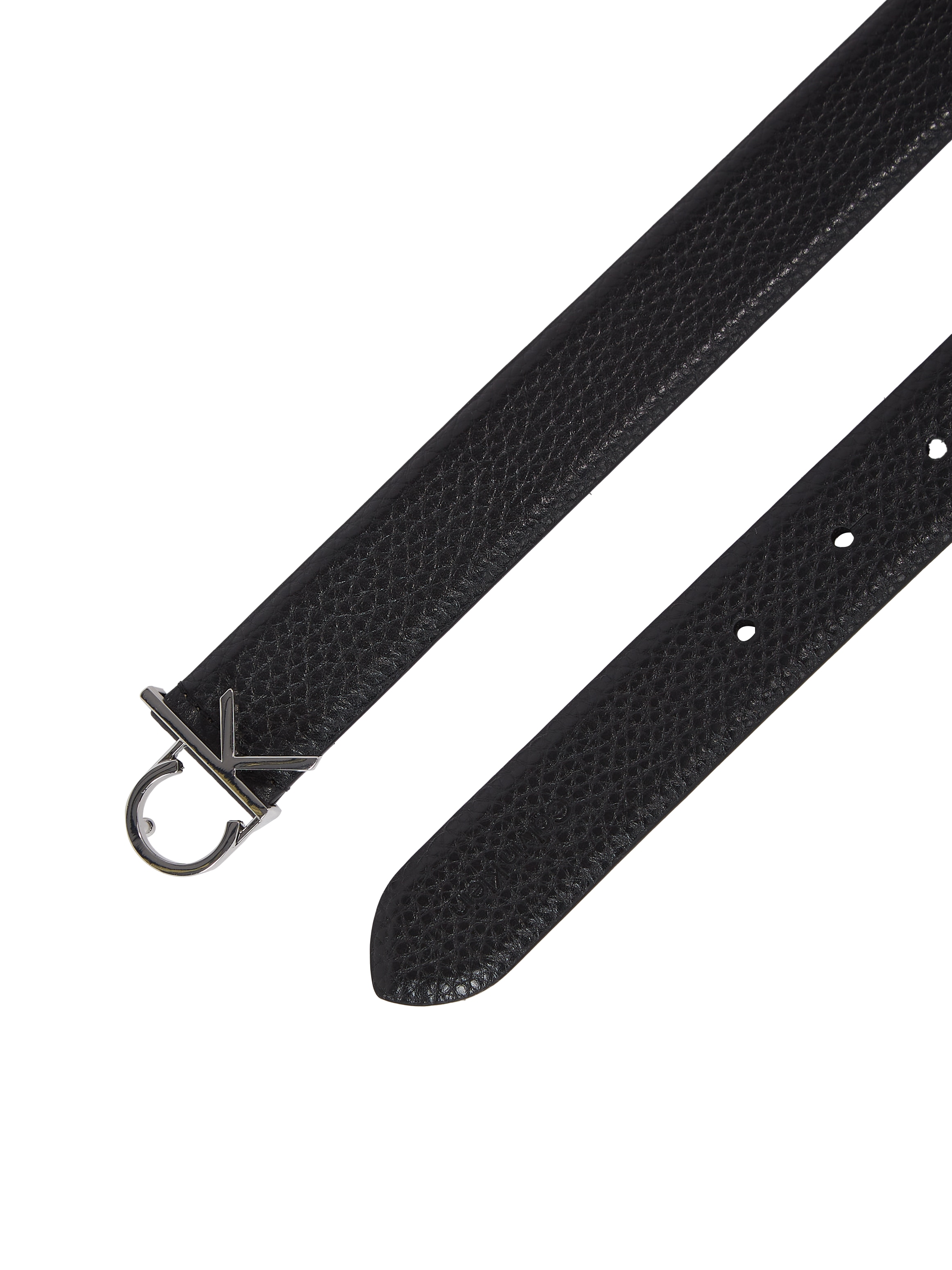 Calvin Klein Ledergürtel »CK LOGO BUCKLE BELT 3.0_PBL«, mit Logoprägung als Schließe