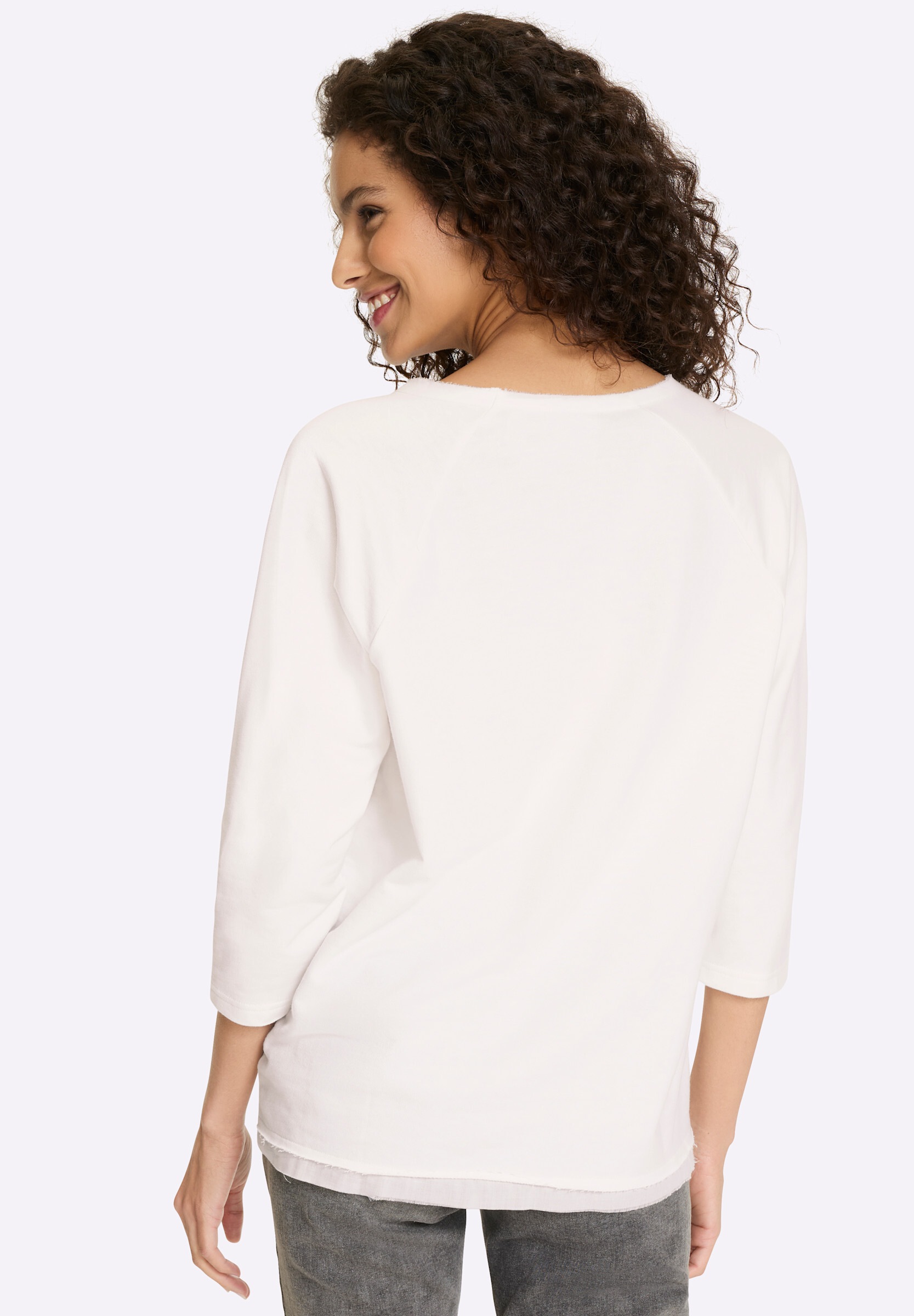 heine Sweatshirt »Sweatshirt Sweatshirt mit 3D-Prägung«
