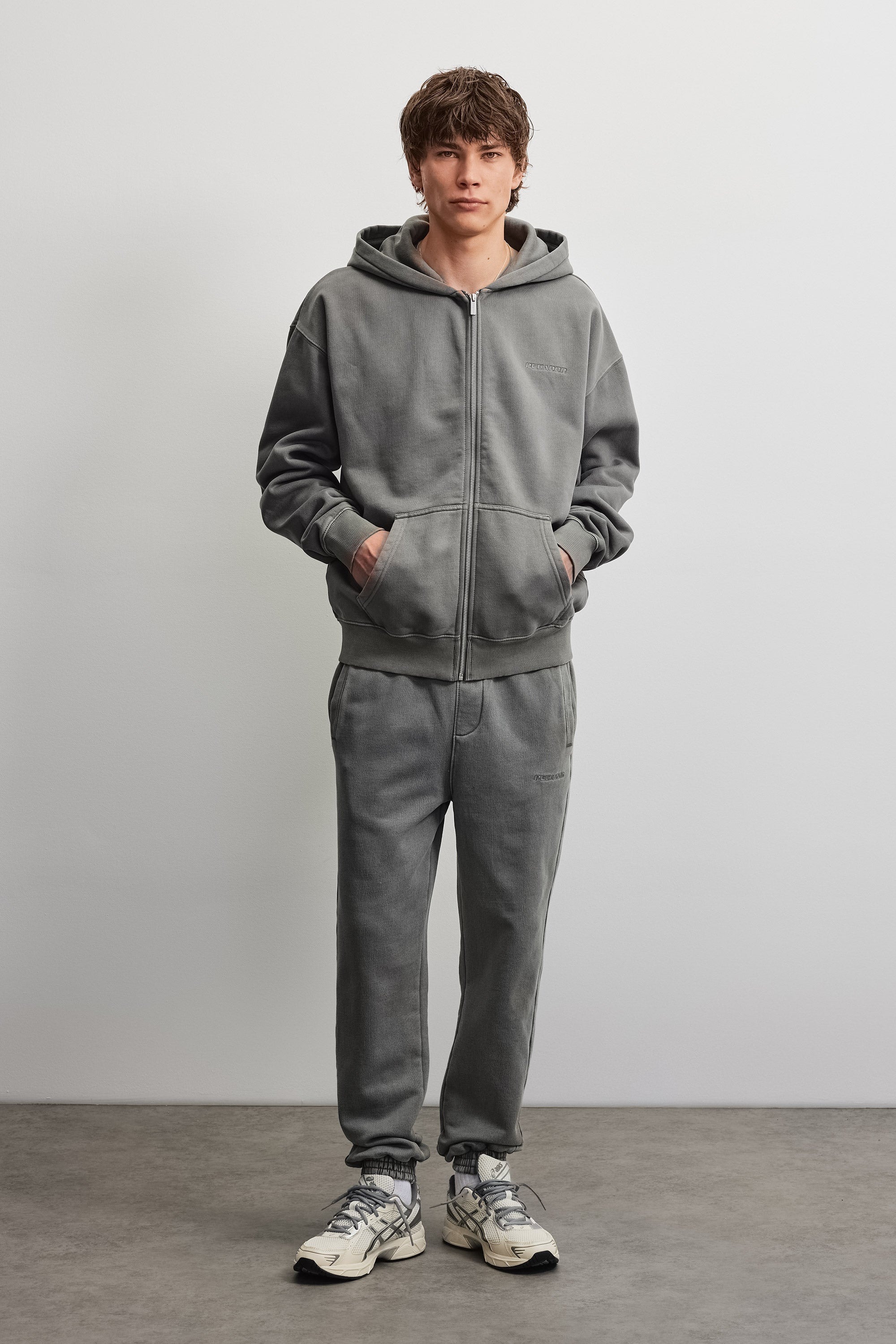 PEGADOR Kapuzensweatjacke »Logo Oversized Sweat Jacket« Baumwollmischung, oversize