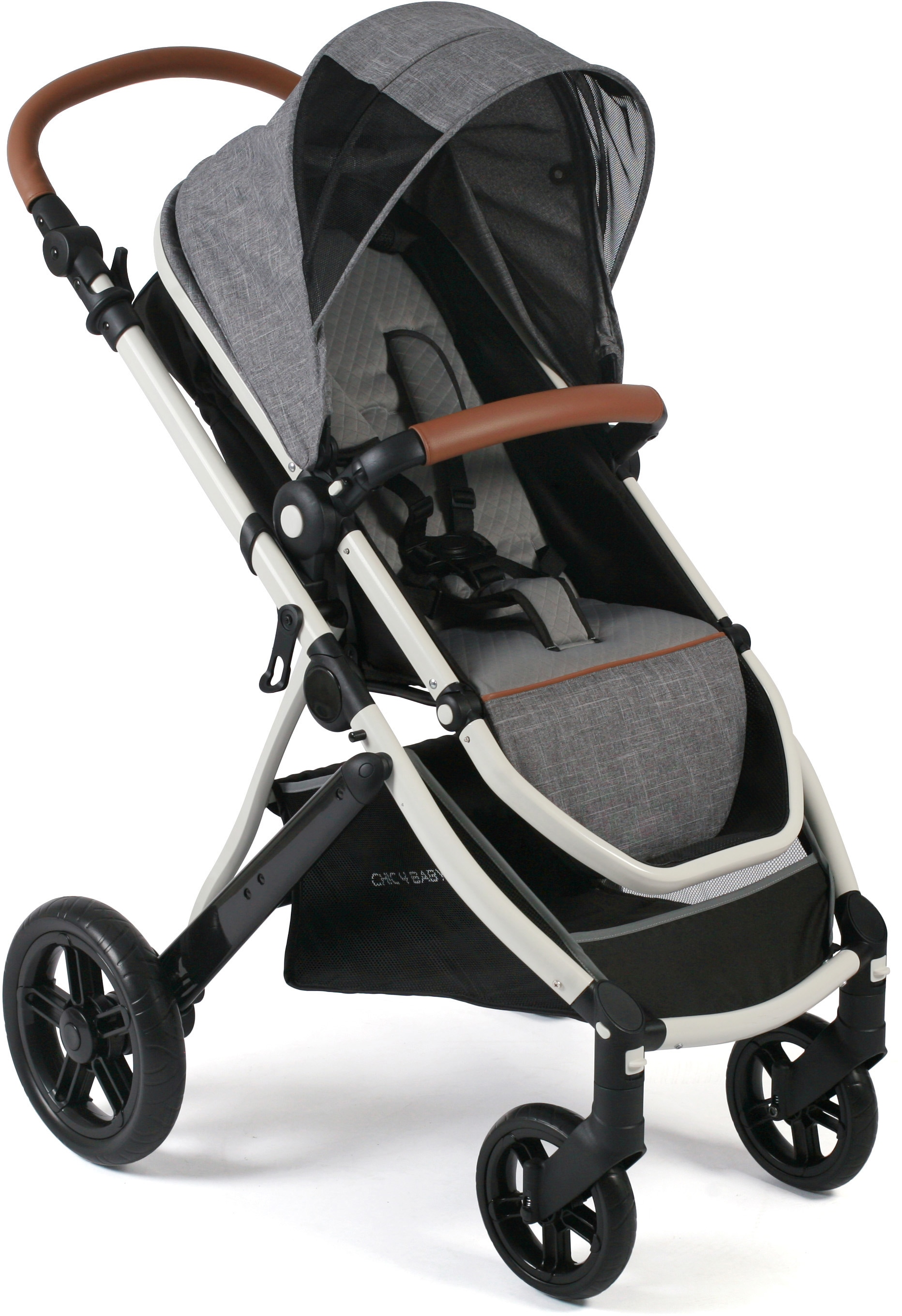 kg, bei CHIC4BABY Kombi-Kinderwagen »Torre, Kinderwagen Melange Grau«, 15 ; ♕