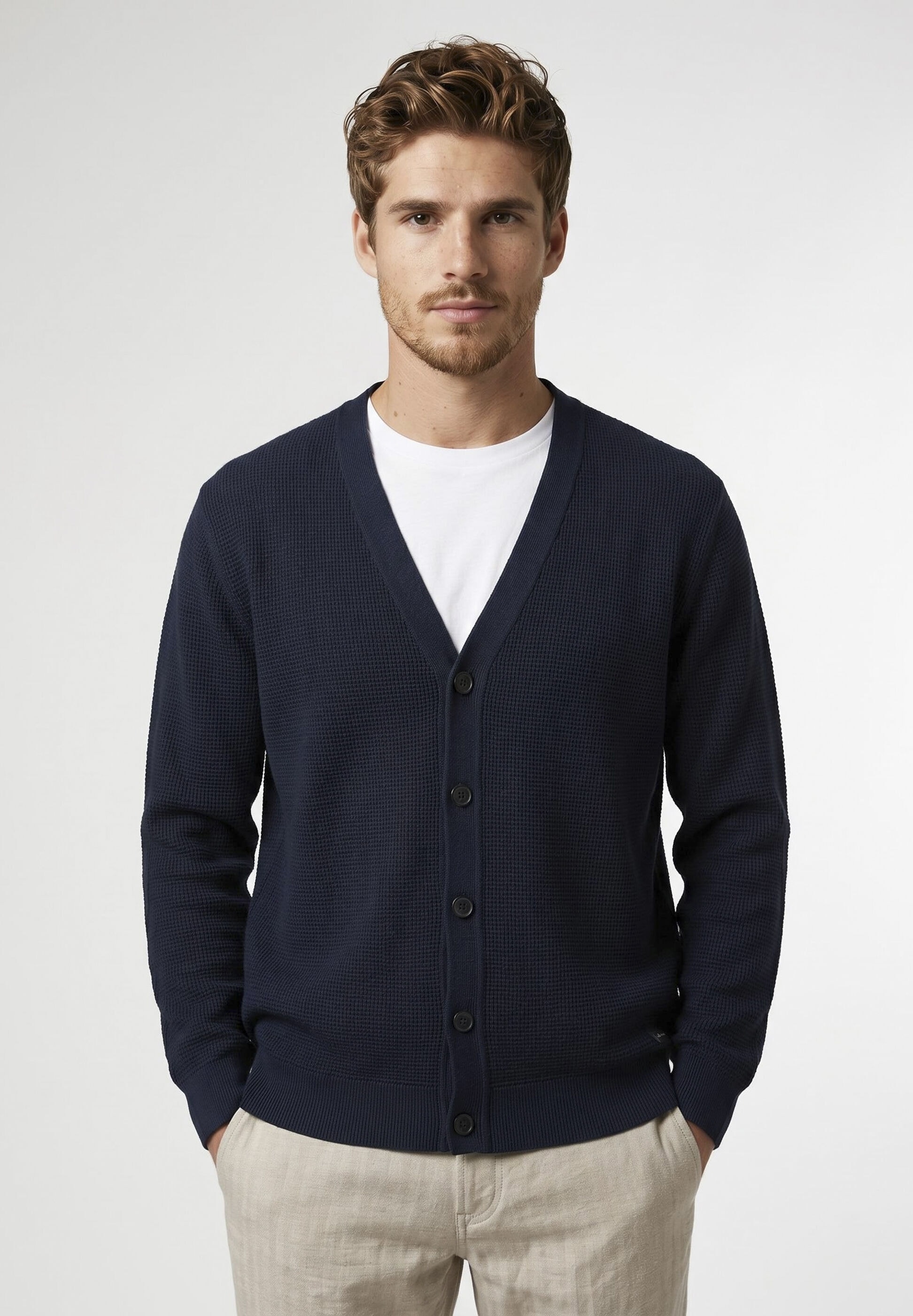 Pierre Cardin Strickjacke »Pierre Cardin Strickjacke« mit Knopfleiste