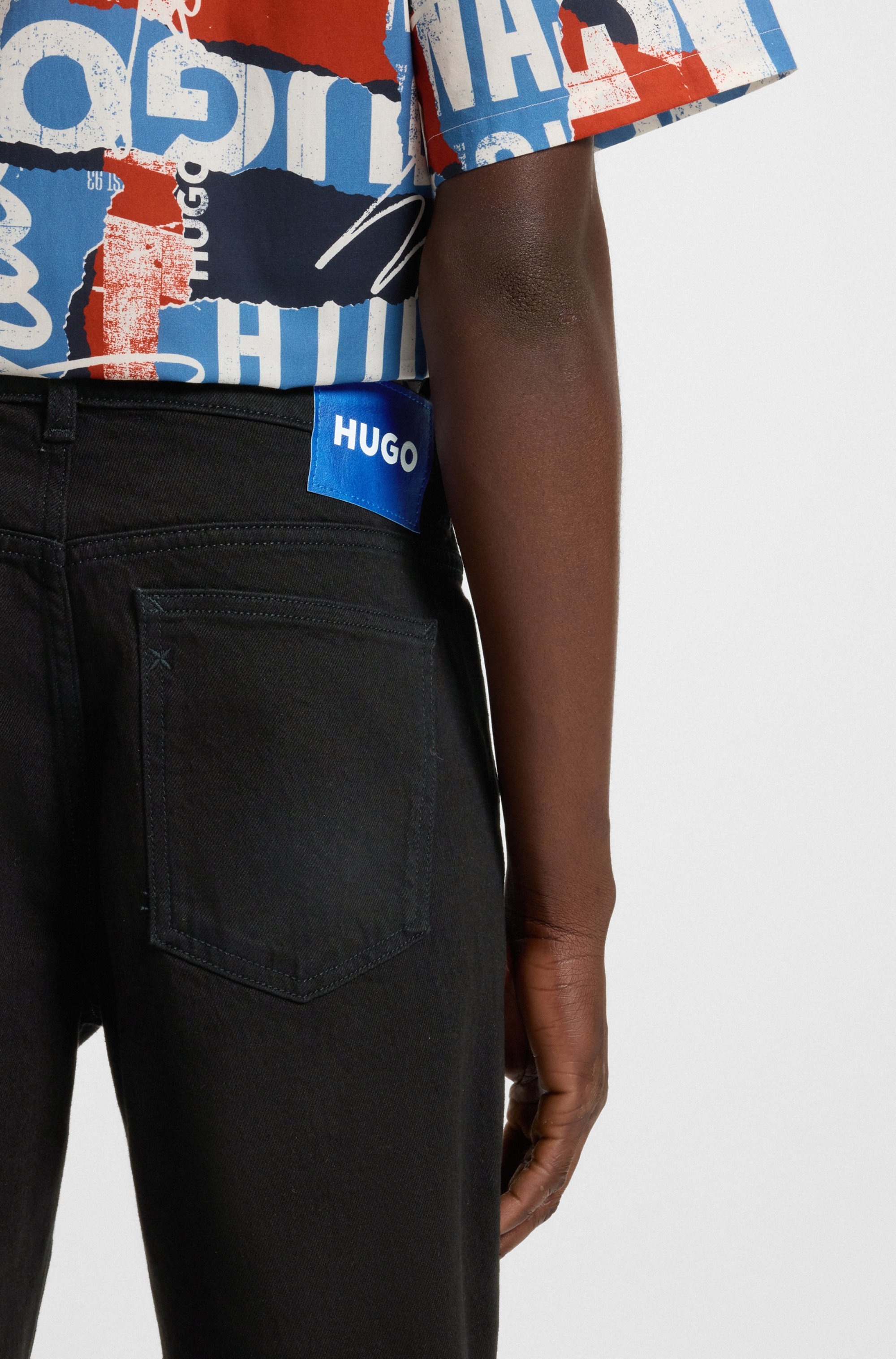 HUGO Tapered-fit-Jeans »Brody« mit Stone-washed-Finish