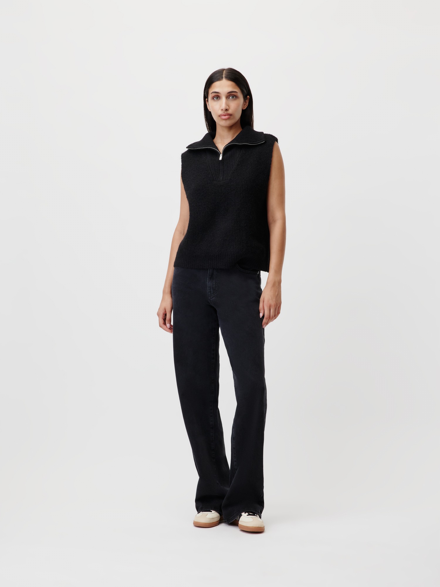 LeGer Pullunder »Blakely, LeGer by Lena Gercke« grob gestrickte Struktur, melierte Optik