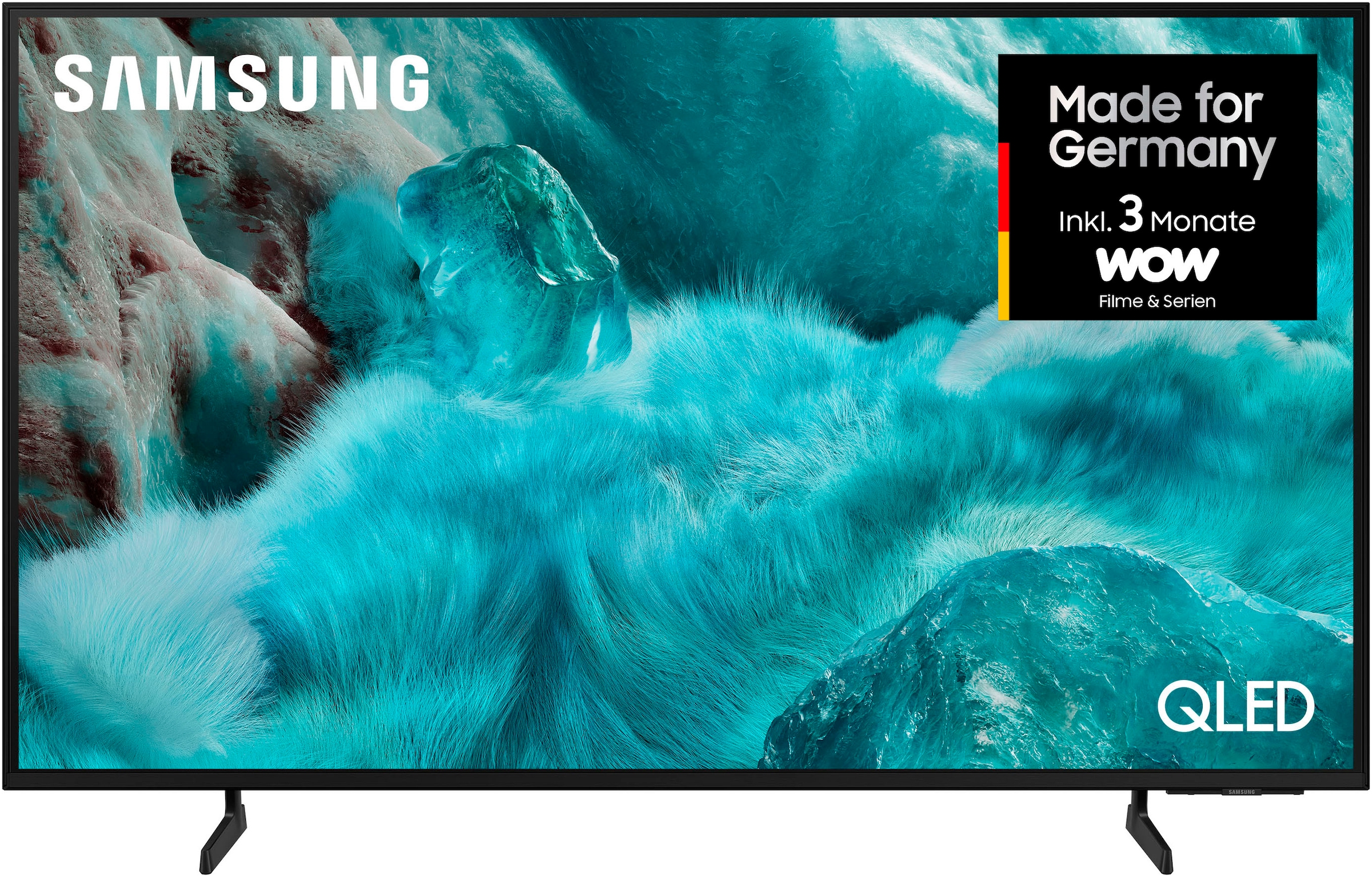 Samsung QLED-Fernseher »GQ43Q7F2AU«, 4K Ultra HD, Smart-TV, Quantum HDR, Knox Security, Art Store, 3D Sound, Gaming Hub, AI TV