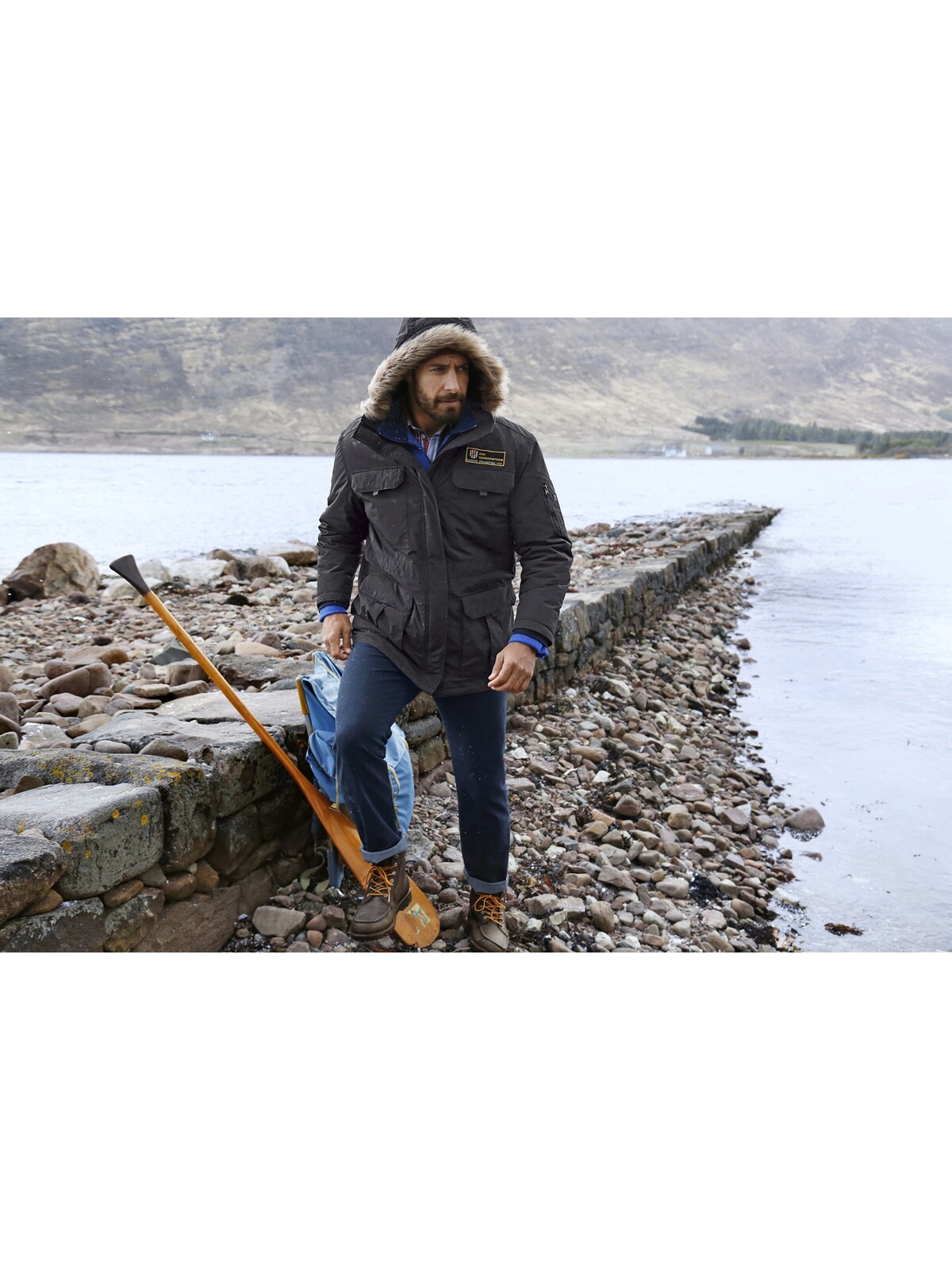 Jan Vanderstorm Winterjacke »Outdoorjacke AJAN«, (1 St.), ist wetterfest und funktional