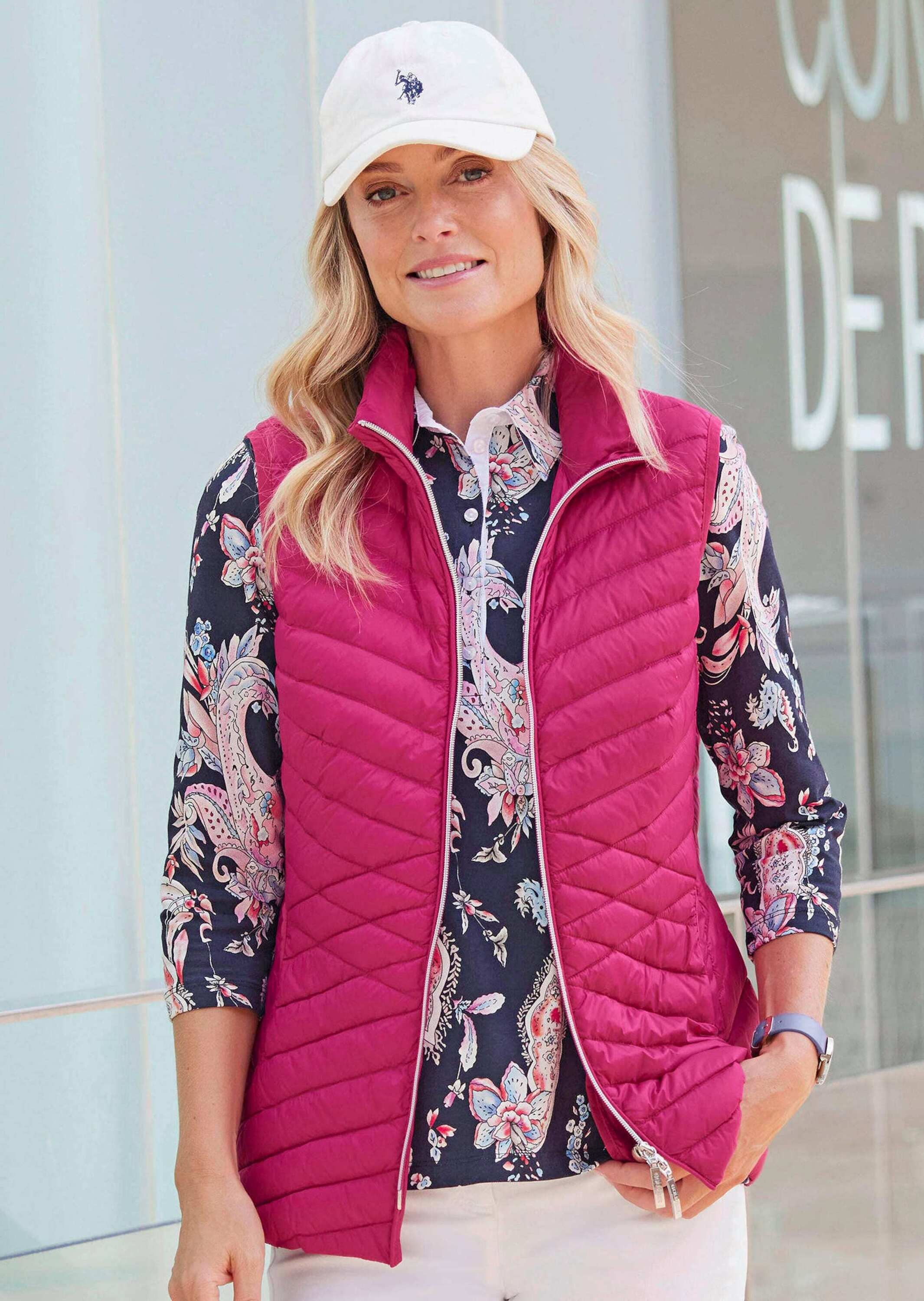 GOLDNER Kurzweste »Kurzgröße Weste Damen mit Stehkragen und leichter Steppung«