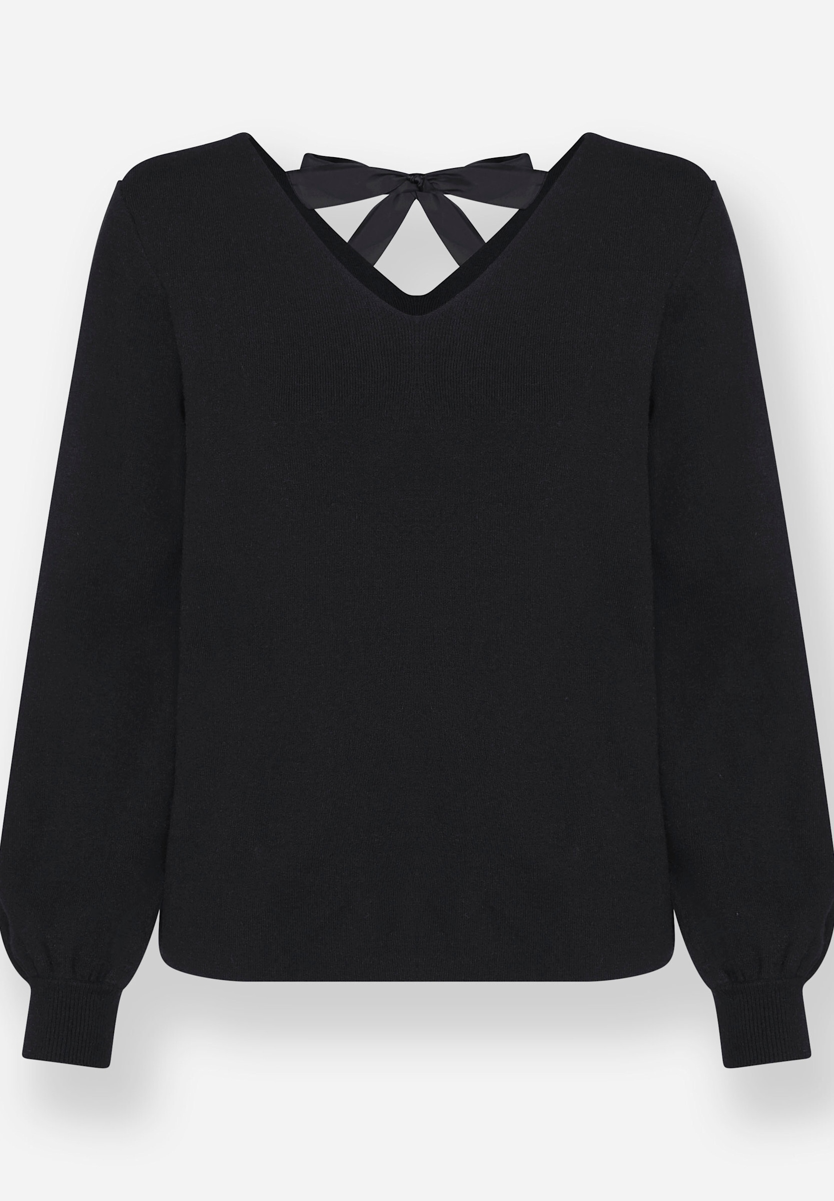 heine Strickpullover »Pullover Feinstrickpullover mit V-Ausschnitt vorne und hinten«