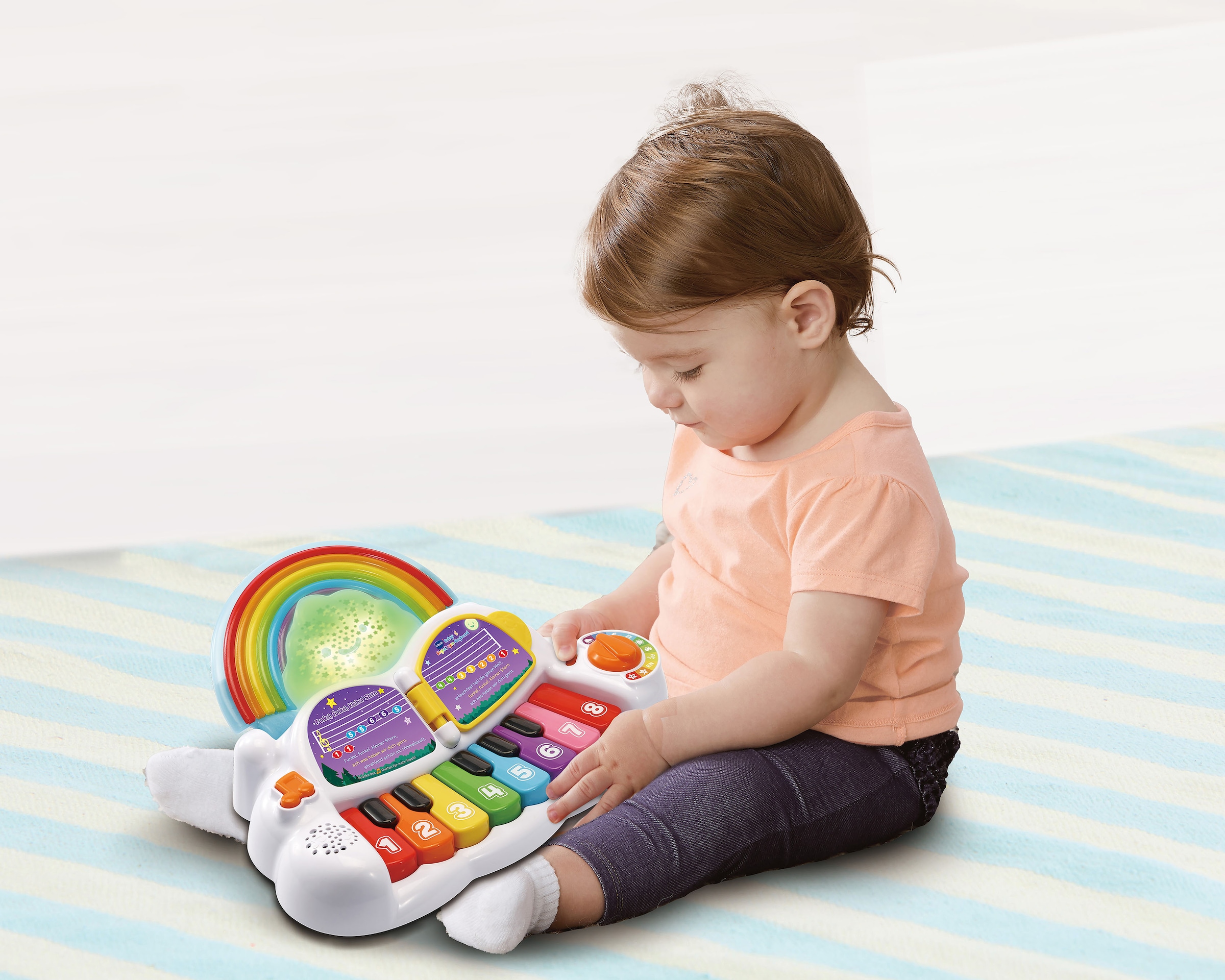 Vtech® Spielzeug-Musikinstrument »VTechBaby, Babys Regenbogen-Keyboard« bei