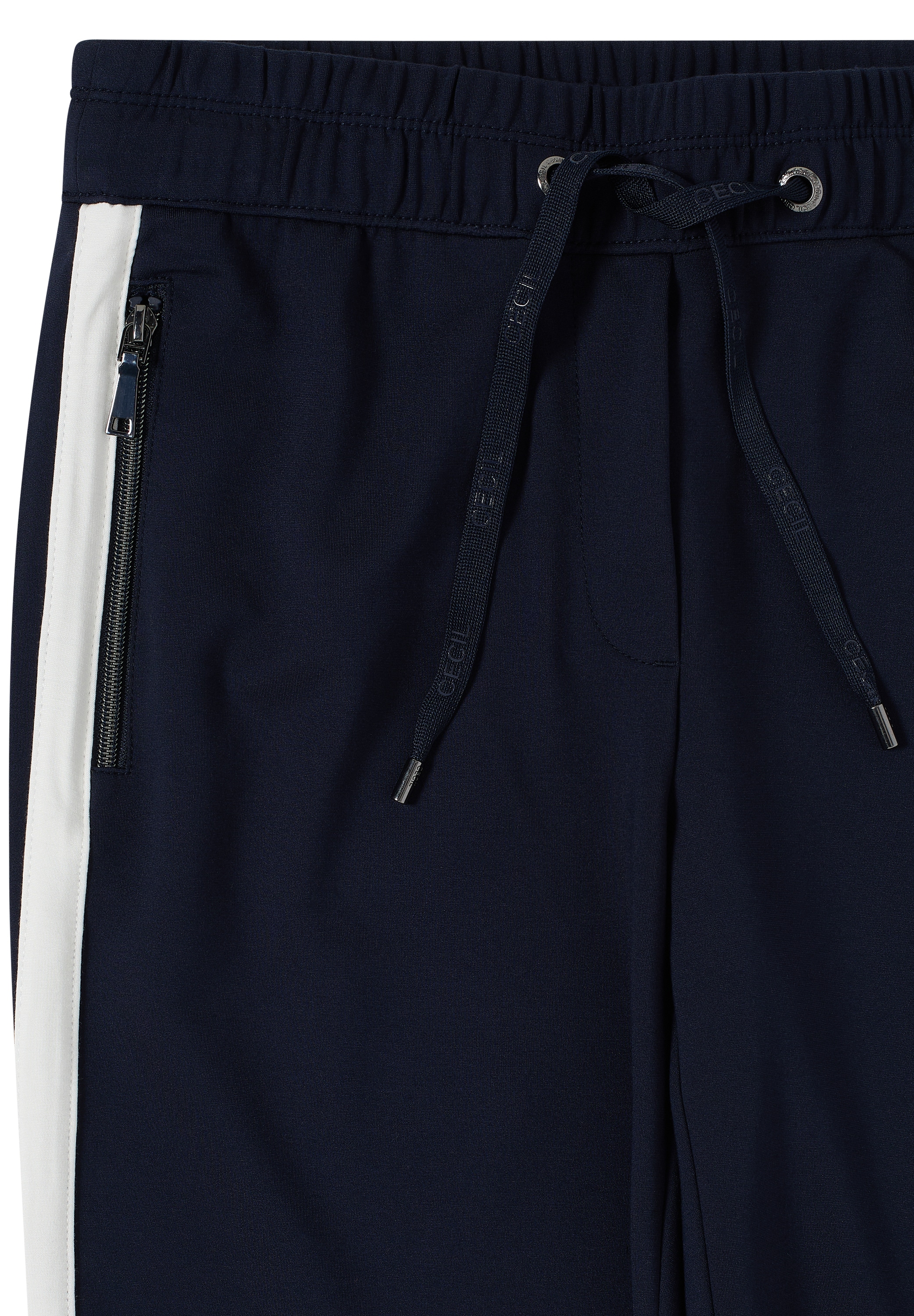 Cecil Stoffhose »Style Tracey«  mit Color Block Tape, elastischem Bund mit Tunnelzug