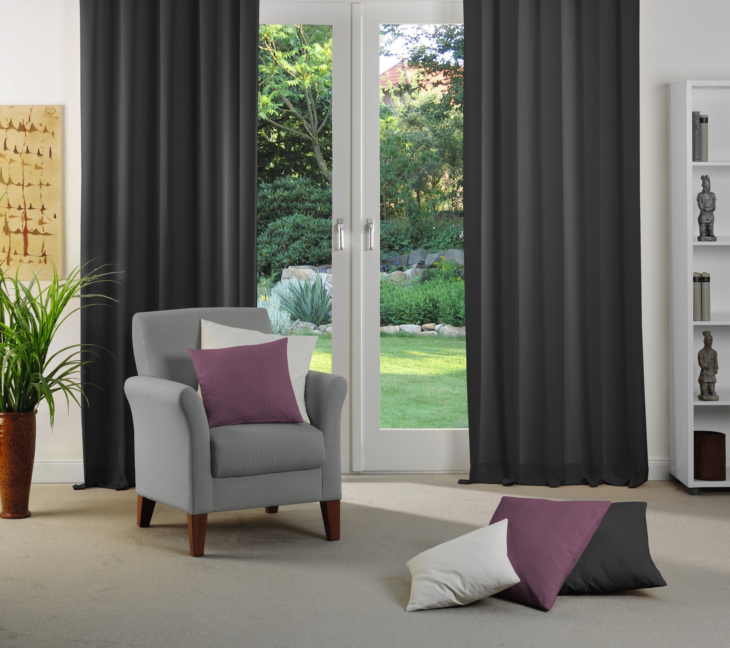 Wirth Dekokissen Kissenhülle ohne Füllung, 2 Stück