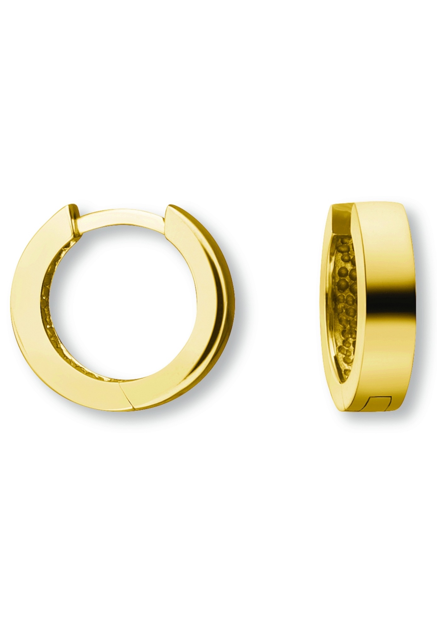 ONE ELEMENT Paar Creolen »Ohrringe  Creolen aus 585 Gelbgold Ø 12,5 x 3,0 mm«
