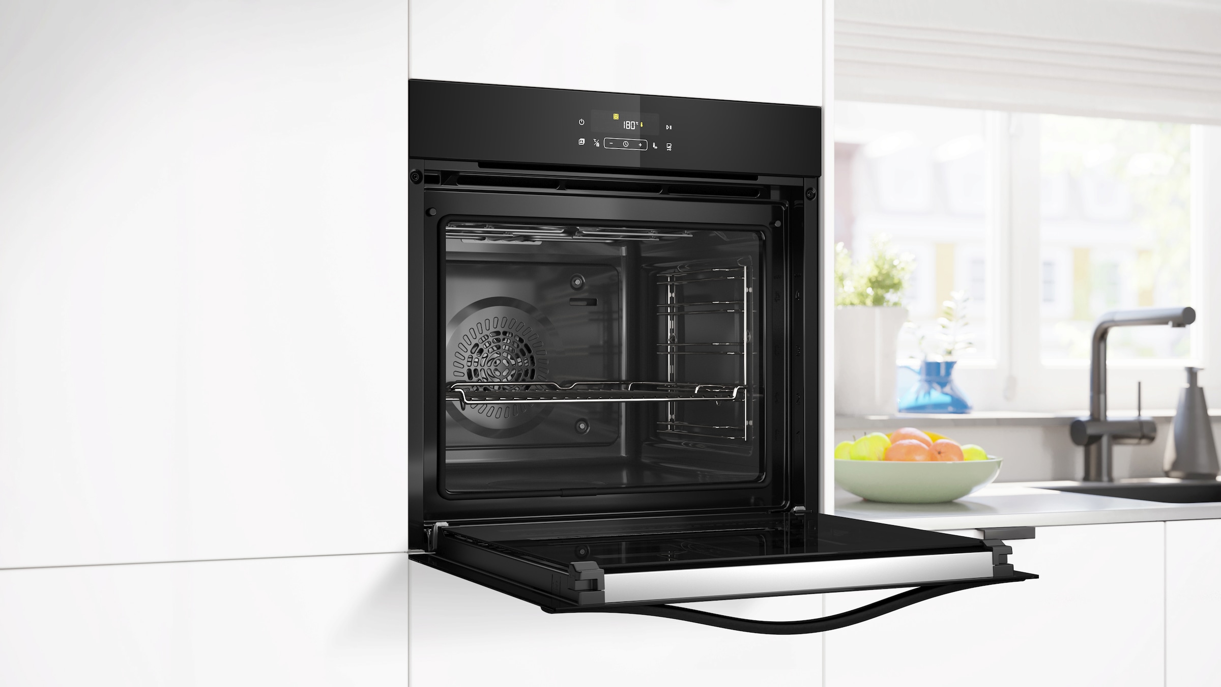 Constructa Backofen-Set »CF4M28063«, mit Teleskopauszug nachrüstbar, Pyrolyse-Selbstreinigung