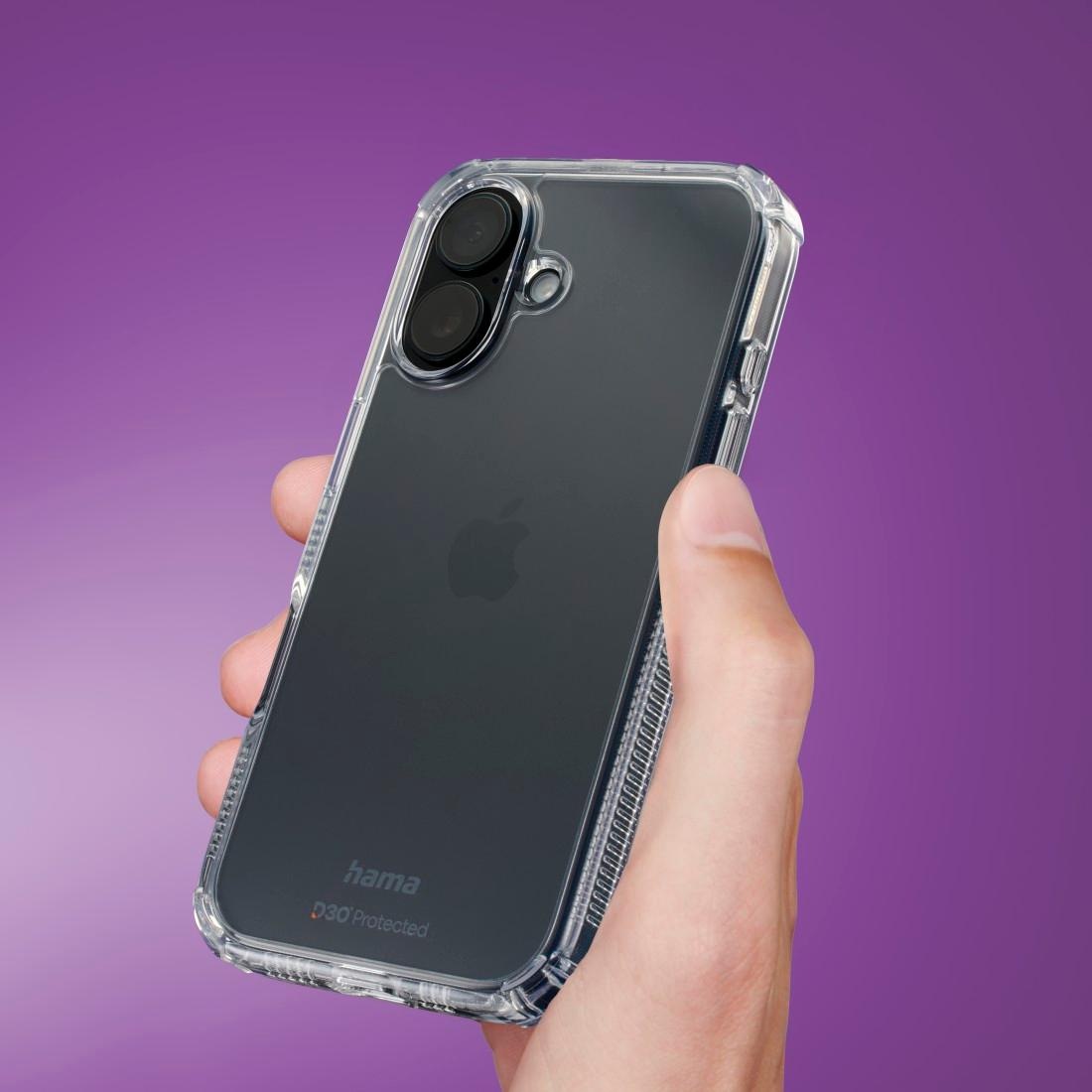 Hama Smartphone-Hülle »Handyhülle „Extreme Protect“ für iPhone 16 (stoßfest, sturzsicher)« iPhone 16 15,4 cm (6,1 Zoll)