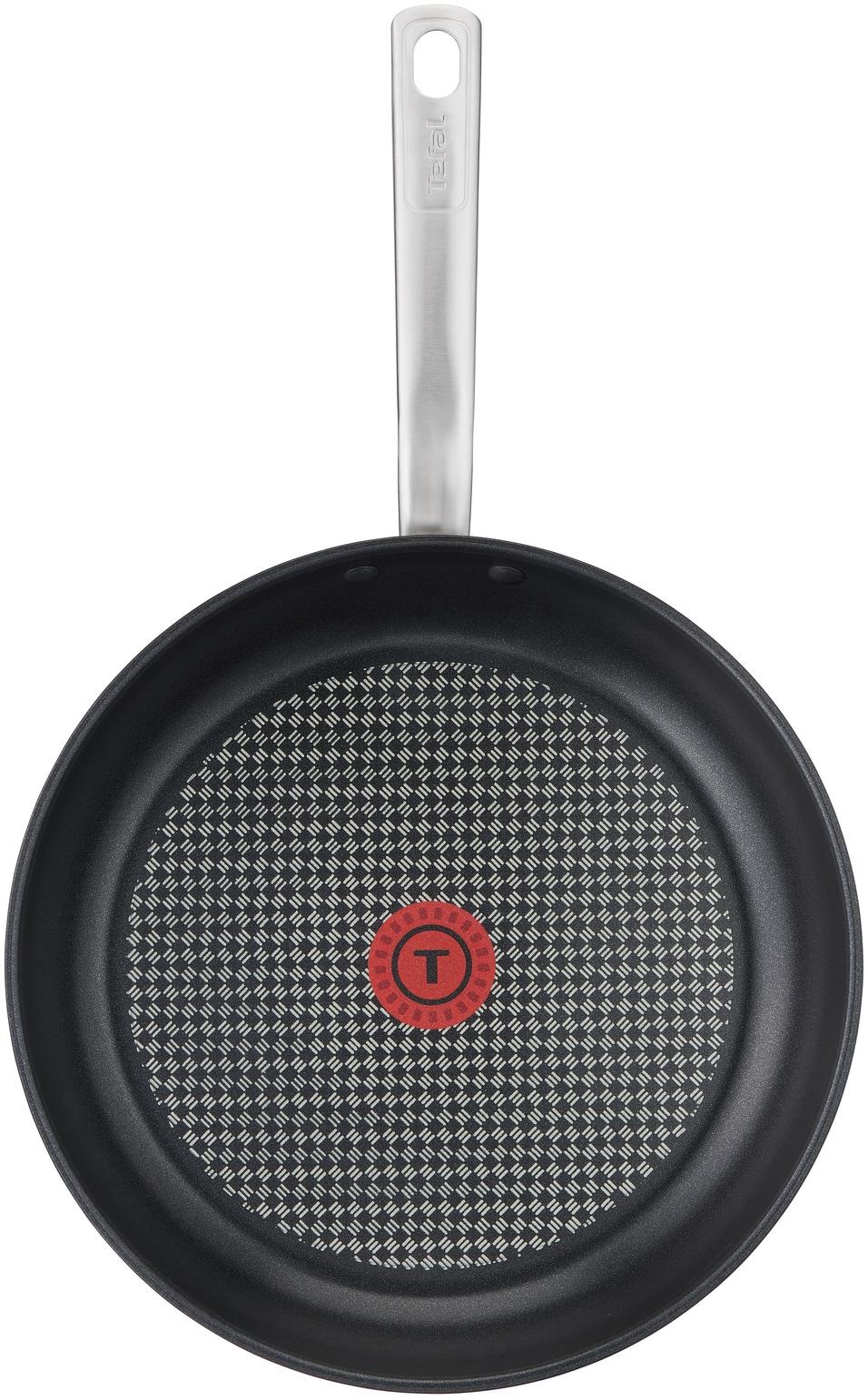 Tefal Bratpfanne »Virtuoso«, Edelstahl, (1 tlg.), Edelstahl, Antihaftversiegelung, Thermo-Spot, alle Herdarten,Induktion