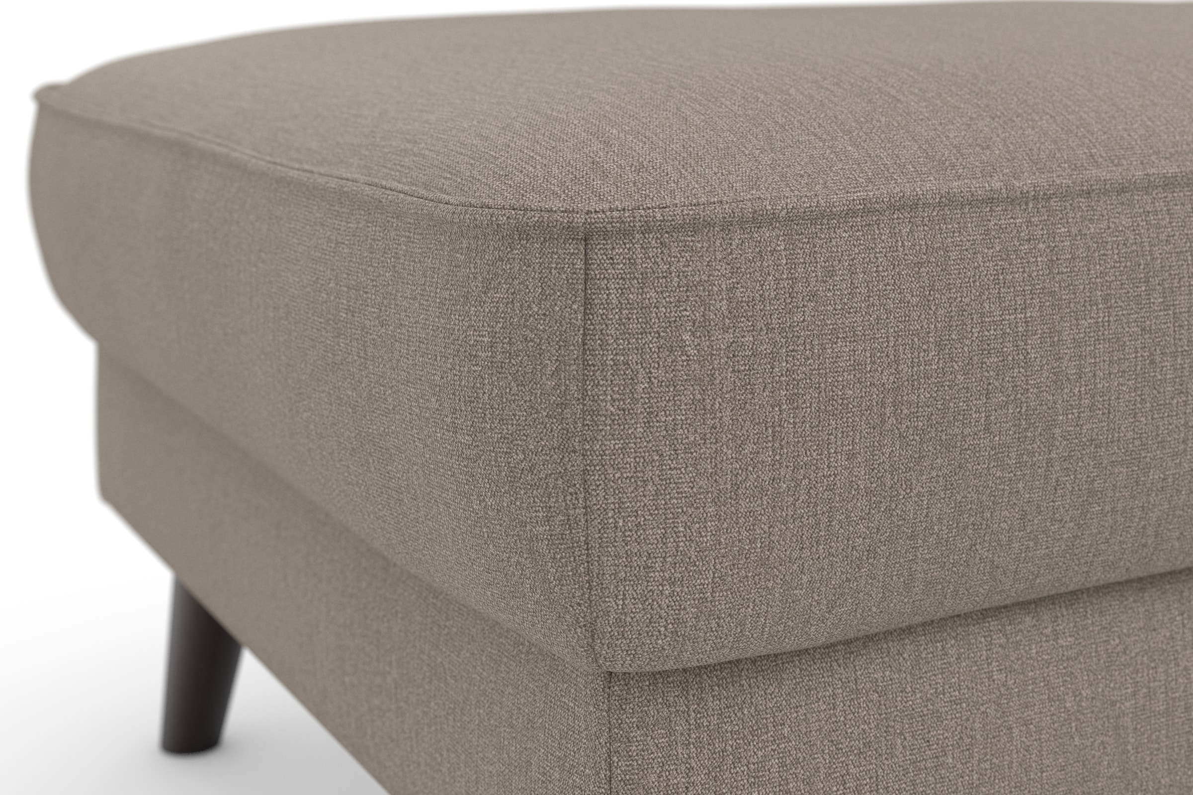 TRENDMANUFAKTUR Polsterhocker »Lumber Jack« 1 Stk. tlg. in moderner Optik, mit extra hohen Füßen