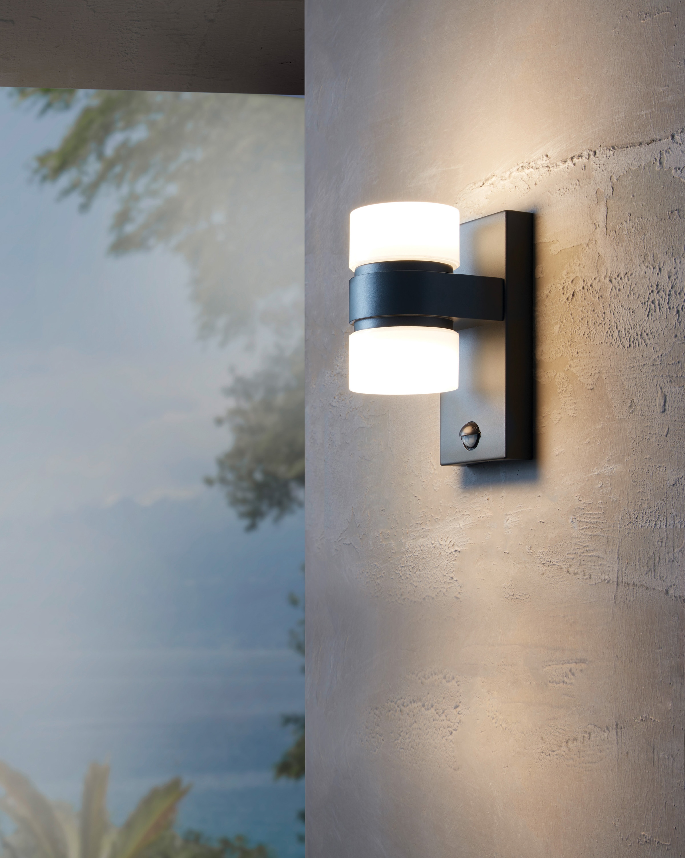 EGLO LED Außen-Wandleuchte »ATOLLARI«, 2 flammig, Leuchtmittel LED-Board | LED fest integriert, Eckmontage möglich