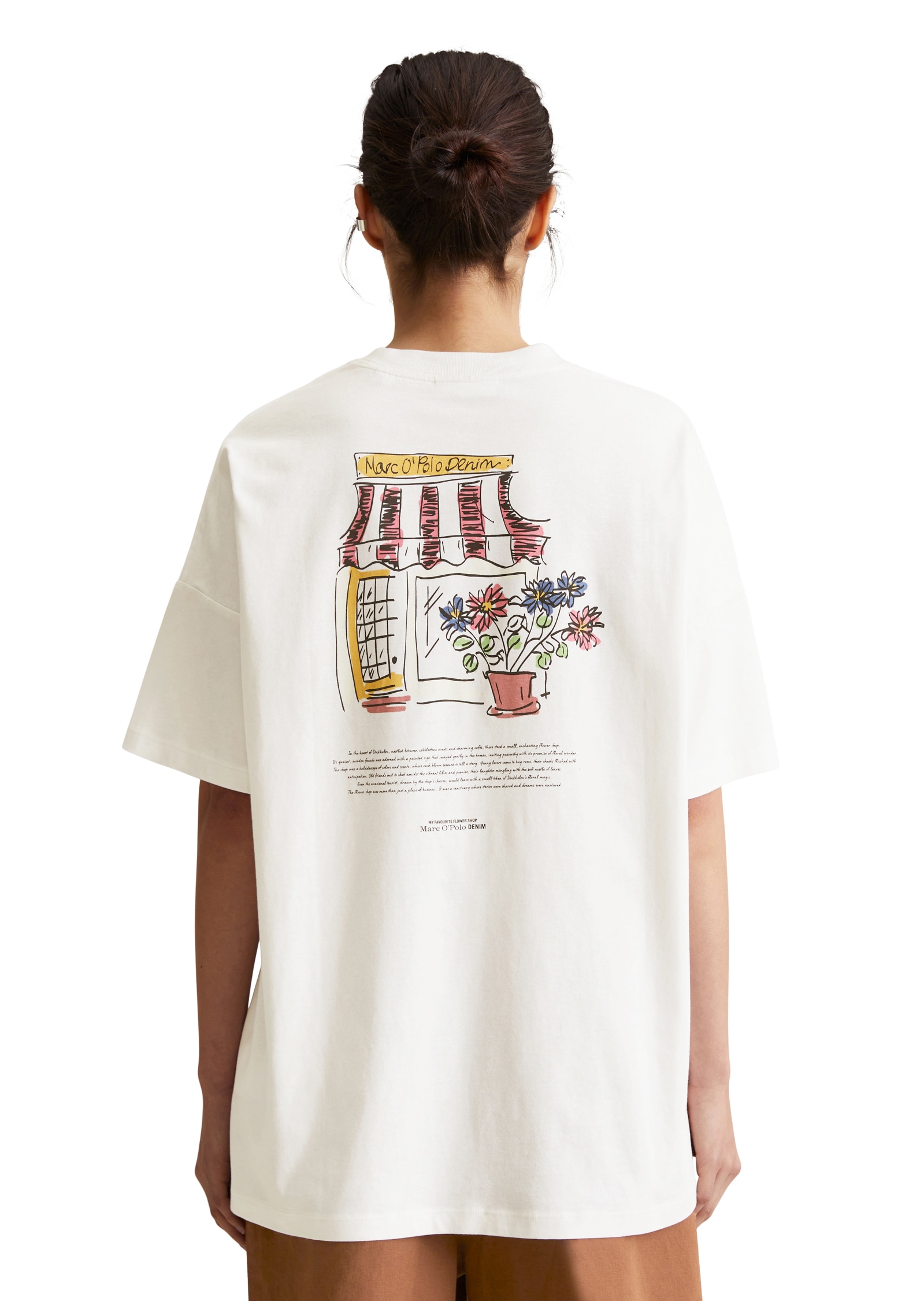 Marc O'Polo DENIM T-Shirt, oversized, mit großem Rückenprint