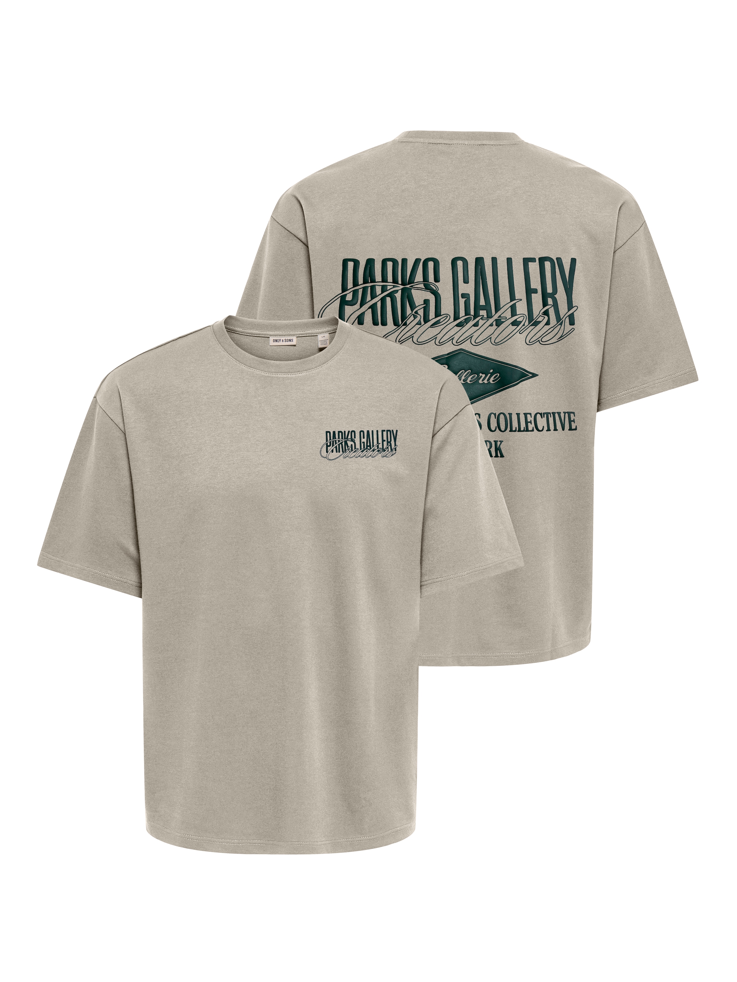 ONLY & SONS T-Shirt »ONSPARKS GALLERY AIR BOXY SS TEE NOOS« Baumwollmischung, regular fit