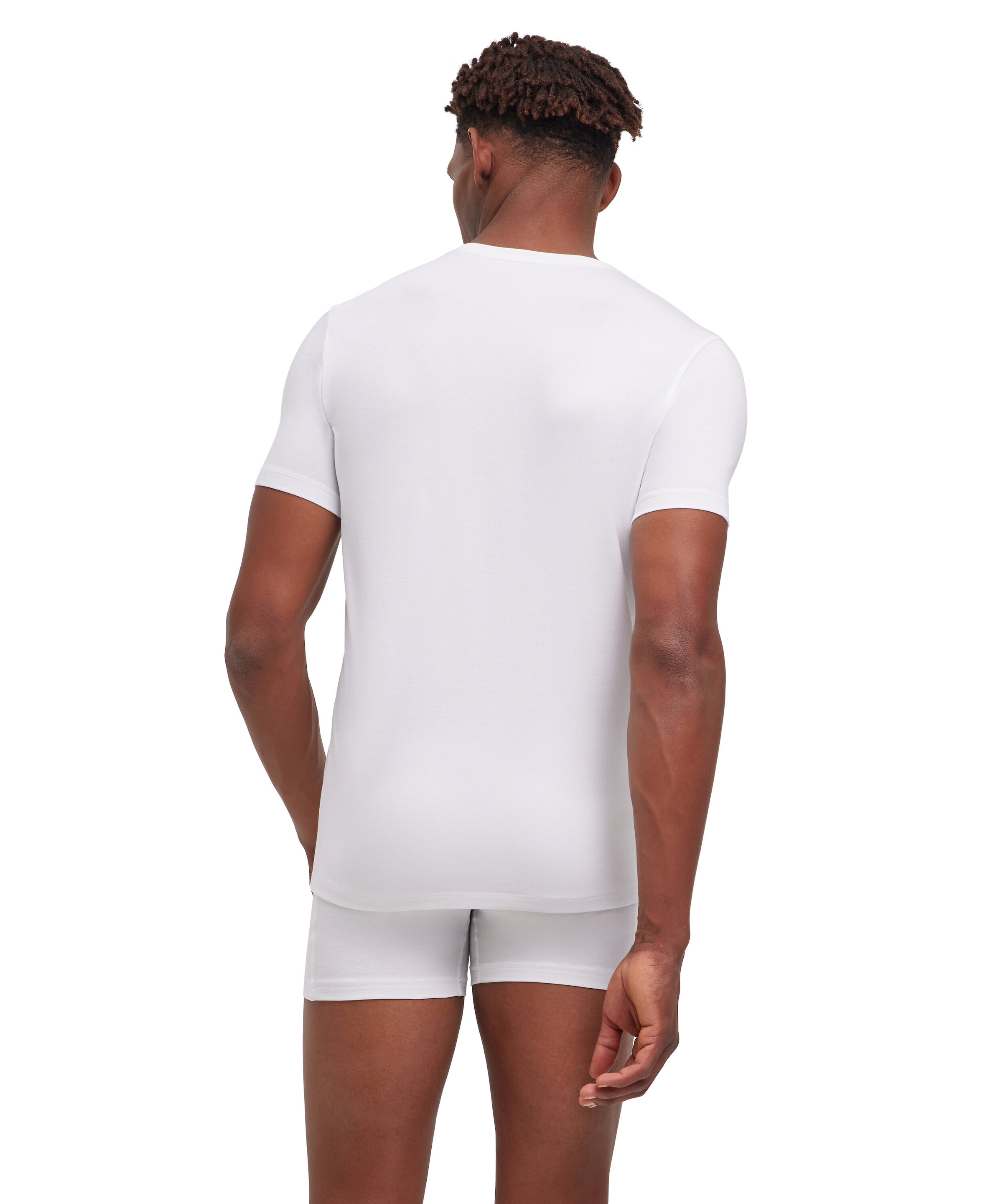 FALKE T-Shirt »Daily Comfort« tiefer V-Ausschnitt, kurzarm, Cotton-Mix, slim fit