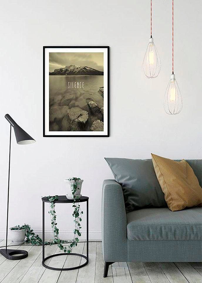 Komar Bild »Word Lake Silence Sand«, Natur, (1 St.), Wandbild zur Dekoration - ohne Rahmen