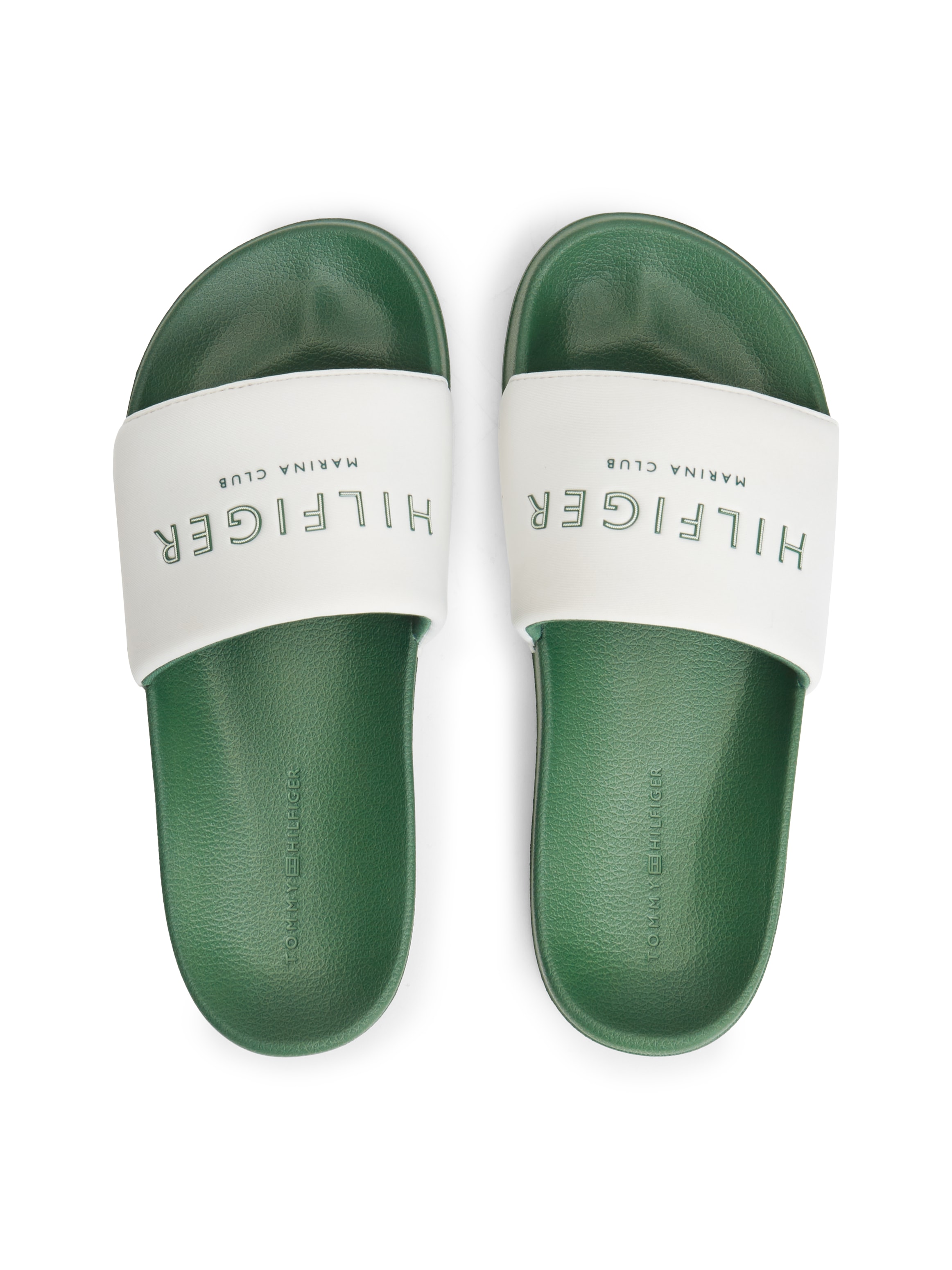 Tommy Hilfiger Pantolette »HILIFGER NEOPRENE POOL SLIDE«  Sommerschuh, Poolslide mit Kontrast-Logoschriftzug, schmale Form