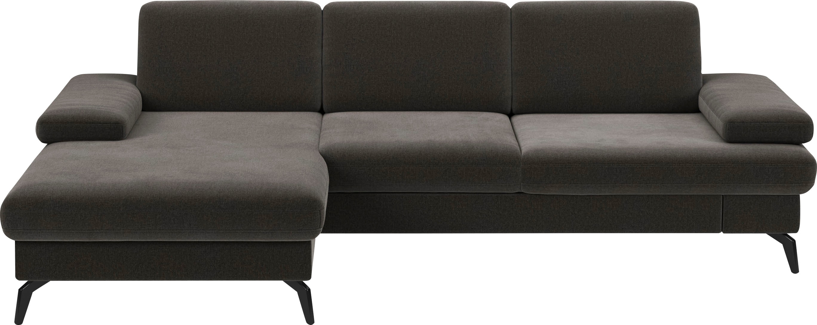 sit&more Ecksofa "Morris L-Form, inkl. Sitztiefenverstellung" wahlweise mit Armteilverstellung, Schlaffunktion & Bettkasten