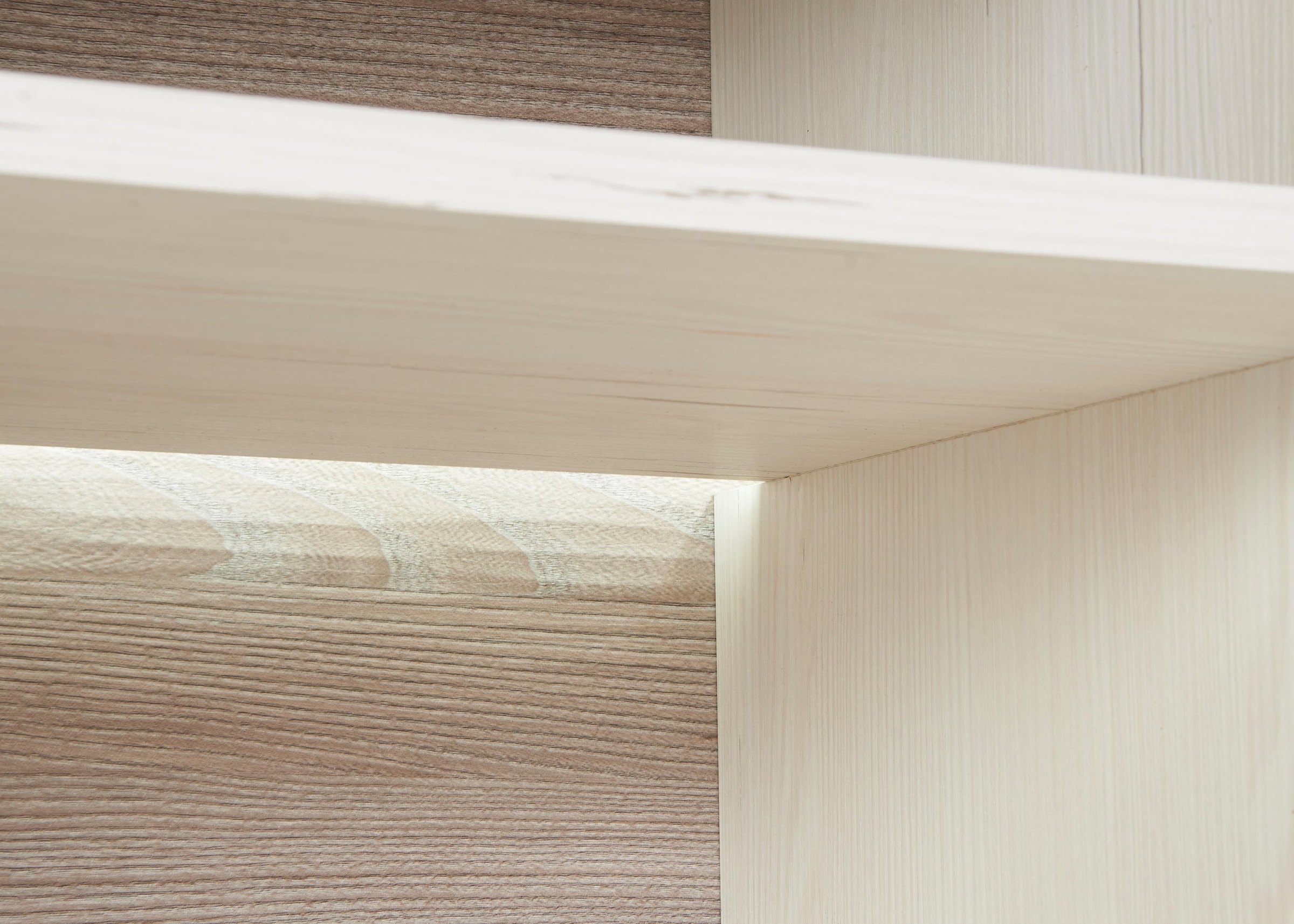 set one by Musterring Highboard »York« Typ 56, mit Glastüren, Beleuchtung optional, B 184 cm