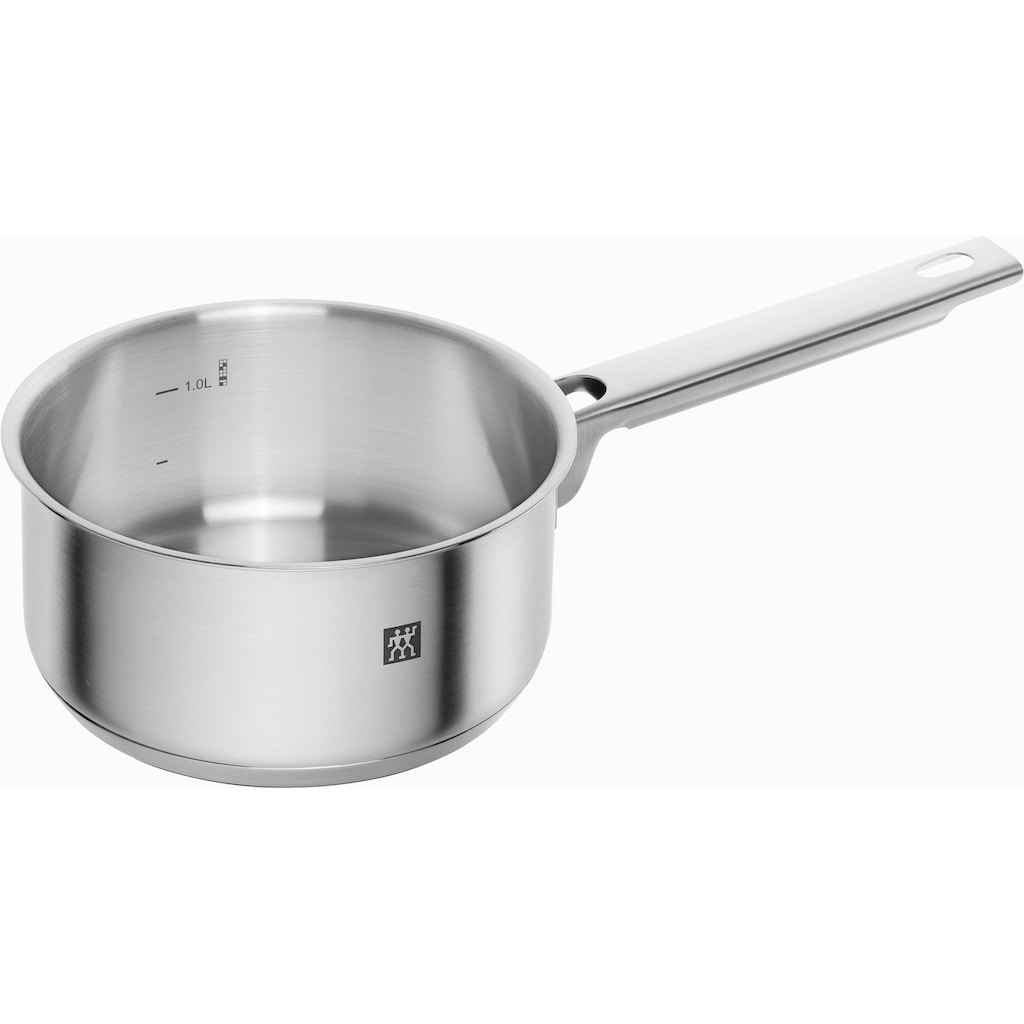 Zwilling Topf-Set »Focus«, Edelstahl 18/10, (Set, 9 tlg., je 1 Kochtopf 16/20/24 cm, Kasserolle 16 cm, Bratentopf 20 cm)