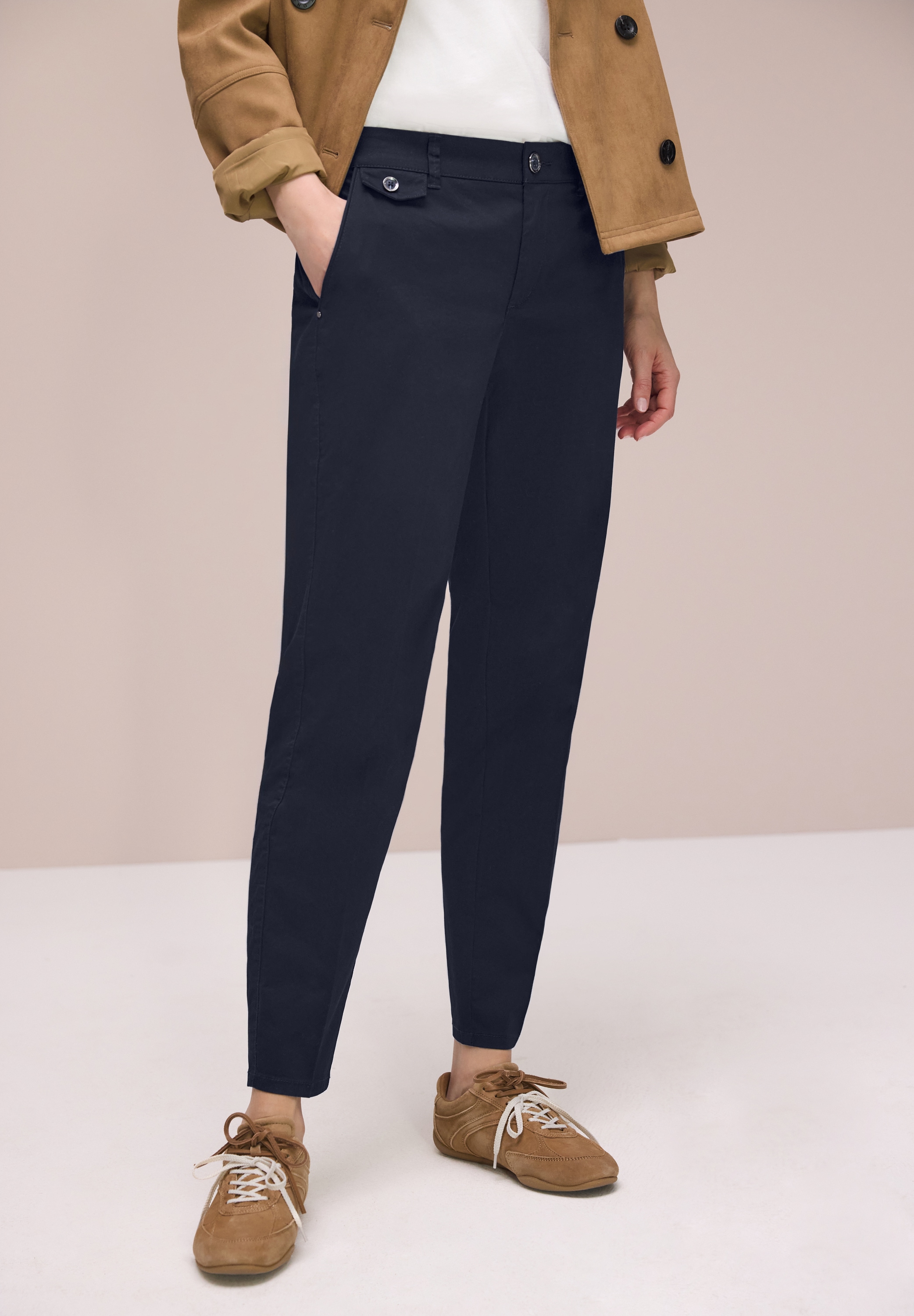 STREET ONE Chinohose  aus Twillstoff