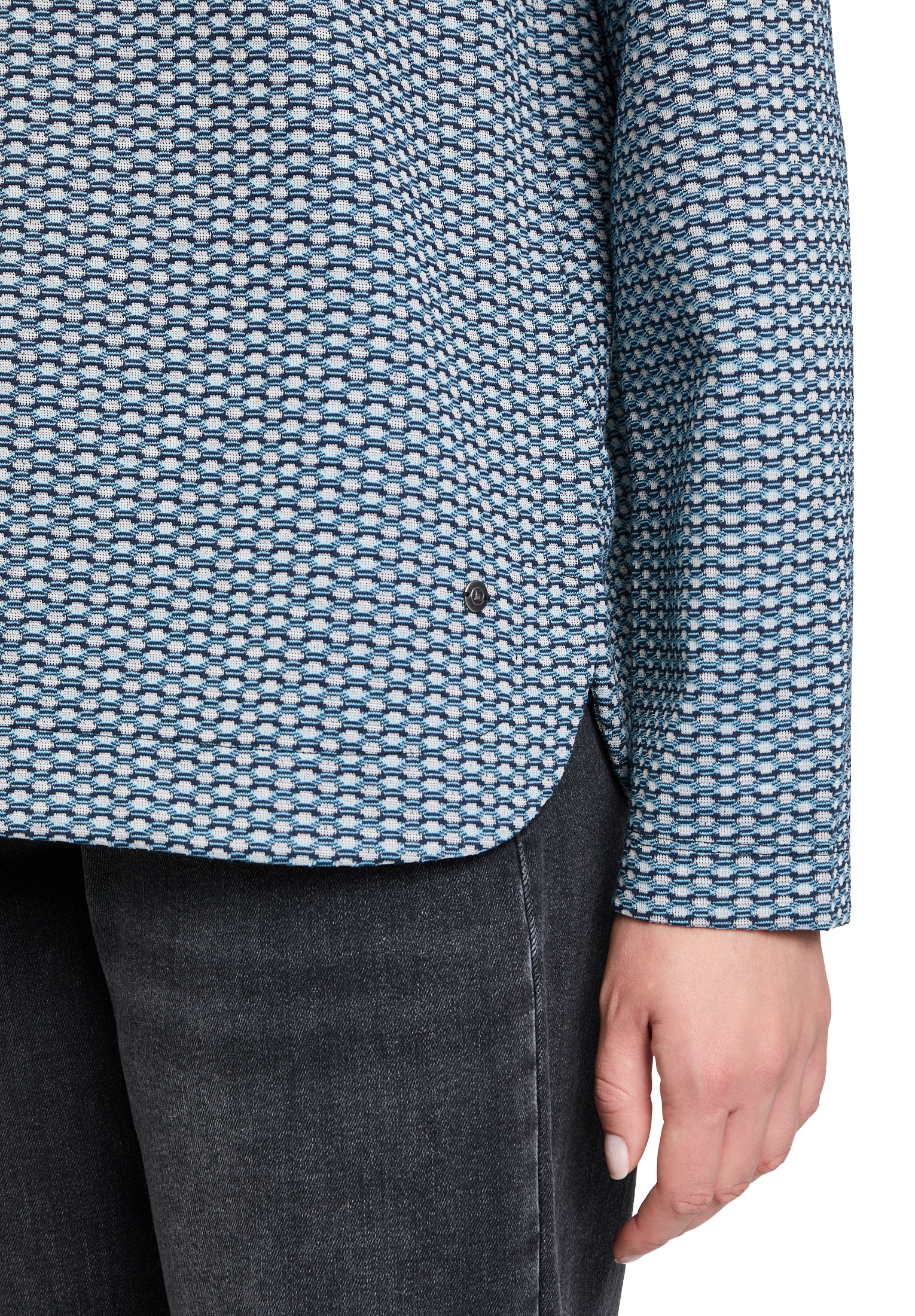 Betty&Co Langarmshirt »Strukturshirt mit Turtle Neck«