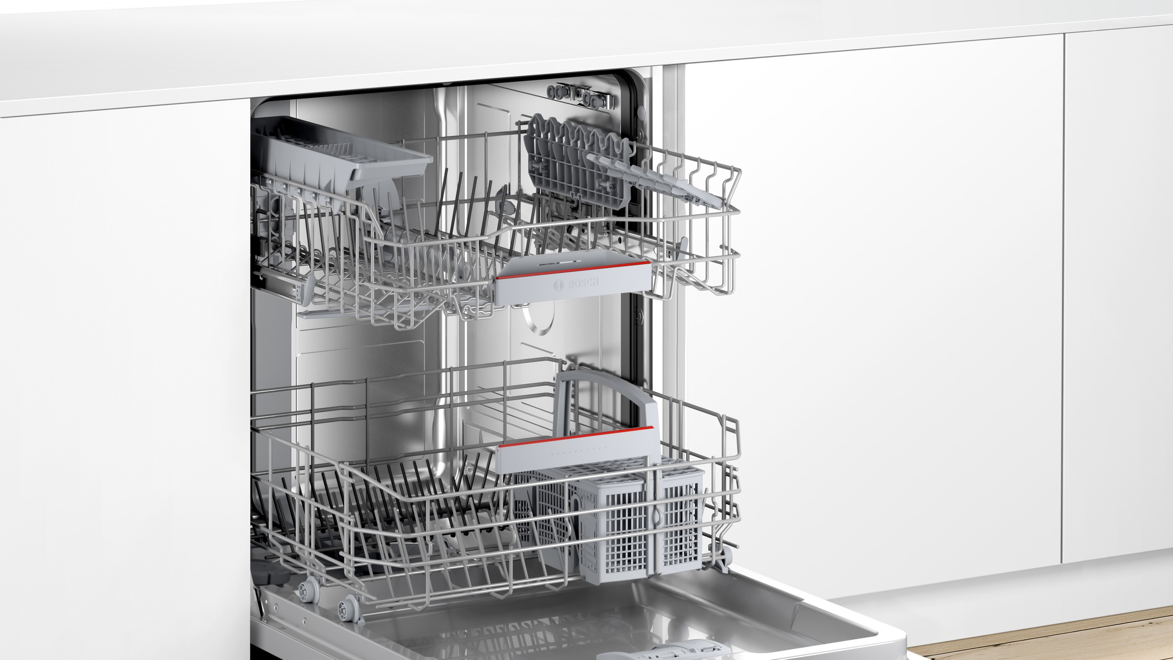 BOSCH vollintegrierbarer Geschirrspüler Serie 4 »SMV4EBX28E«, 13 Maßgedecke