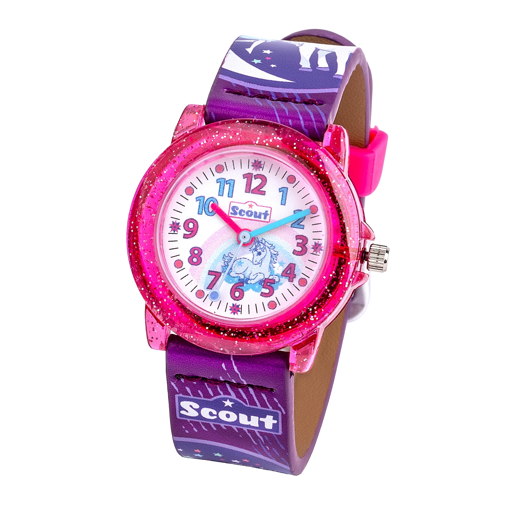 Scout Quarzuhr »Crystal« Armbanduhr, Kinderuhr, Geschenkidee, Schulanfang, Mädchen, Einhorn