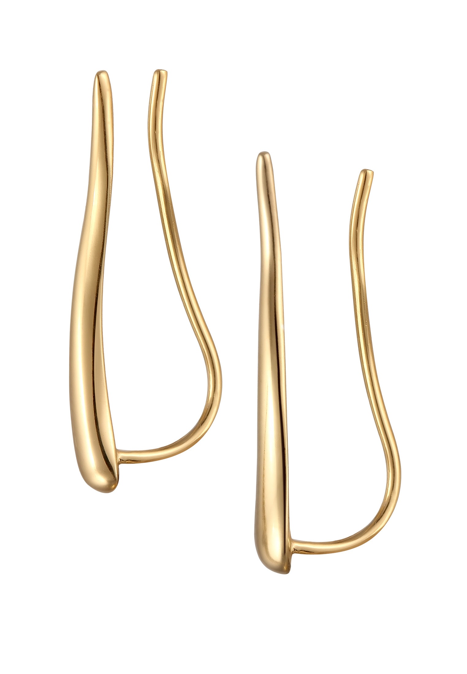 Elli Paar Creolen »Ohrringe Earclimber Ohrklemme Geschwungen 925 Silber«