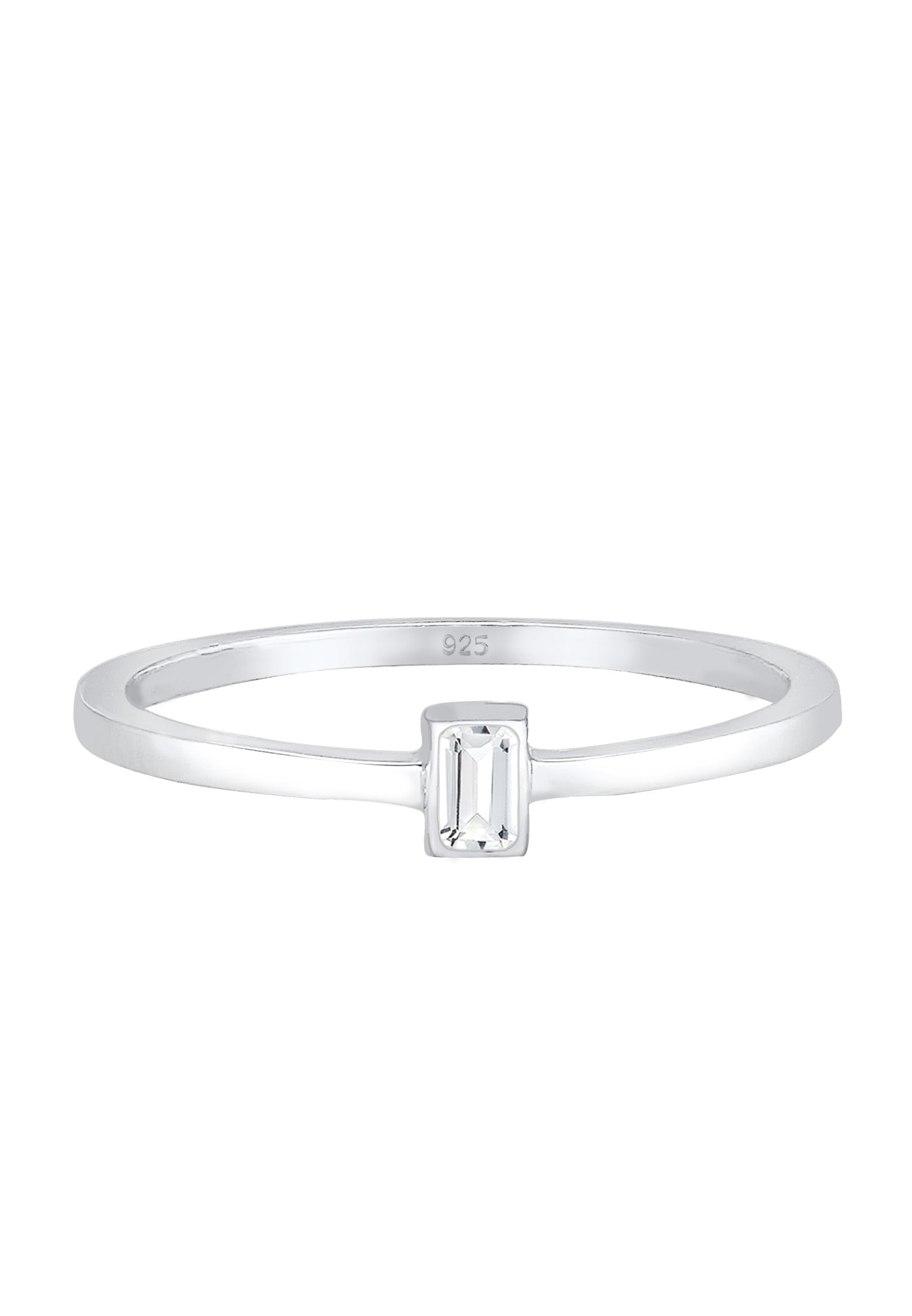 Elli Premium Verlobungsring »Ring Topas Weiß 925 Sterling Silber«