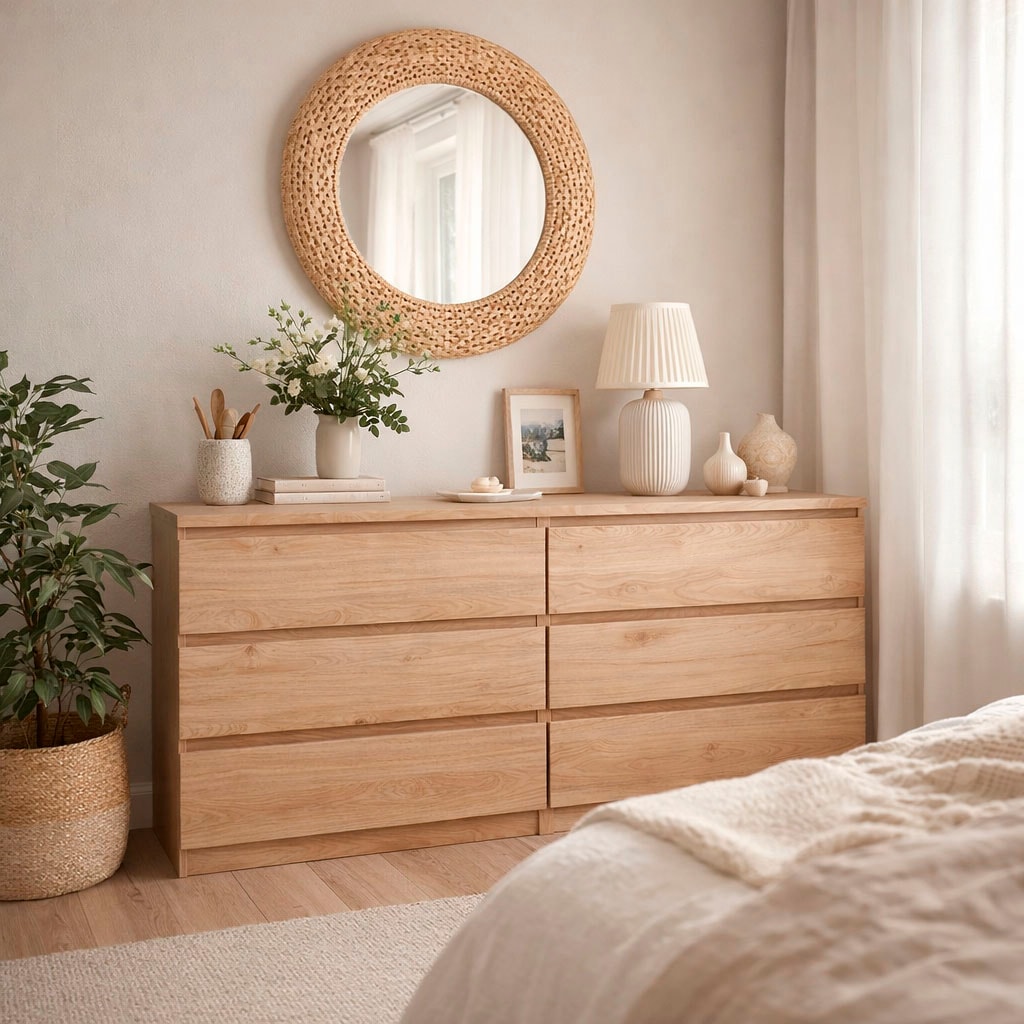 Home affaire Kommode »Naia,  6 Schubladen im skandinavischen Design, Breite 158 cm« Viel Stauraum mit griffloser Front, in mehreren Farben