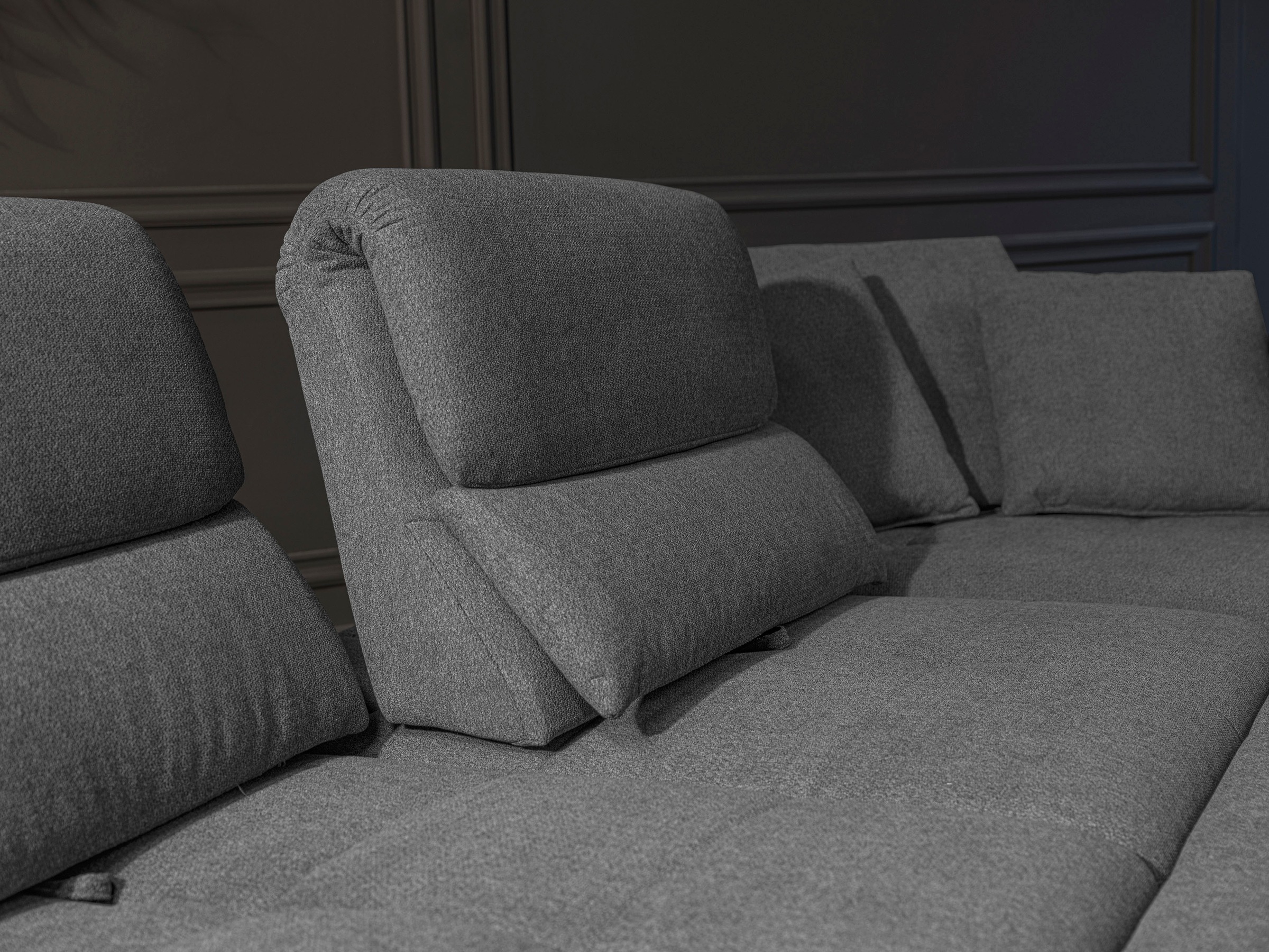 alina Ecksofa »Louis«, Breite 260 cm, Rückenlehnenverstellung, wahlweise mit Bettfunktion