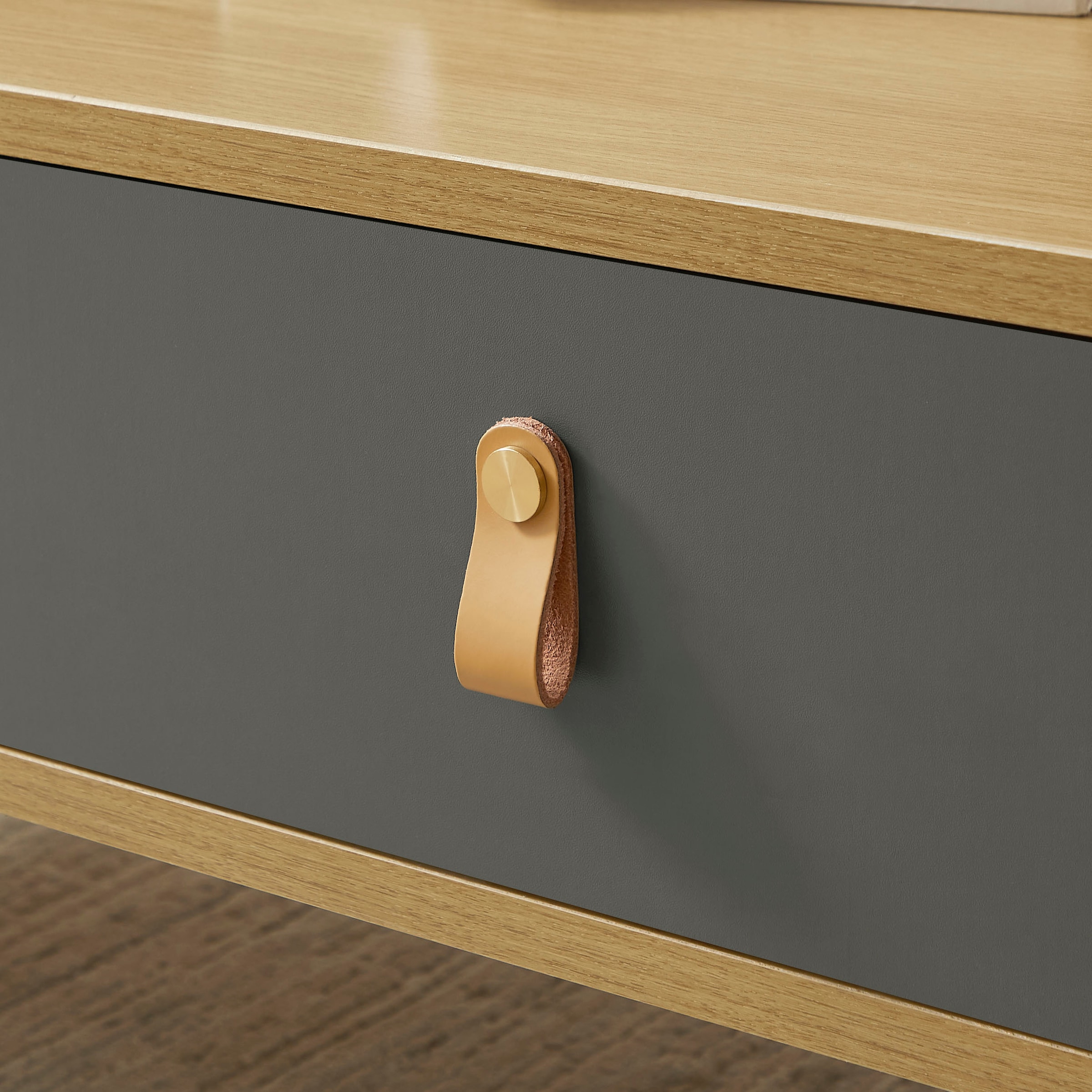 Leonique Couchtisch »Avril« Eichen-Melamin, FSC-zertifiziertem Eschenholz, Breite 110 cm