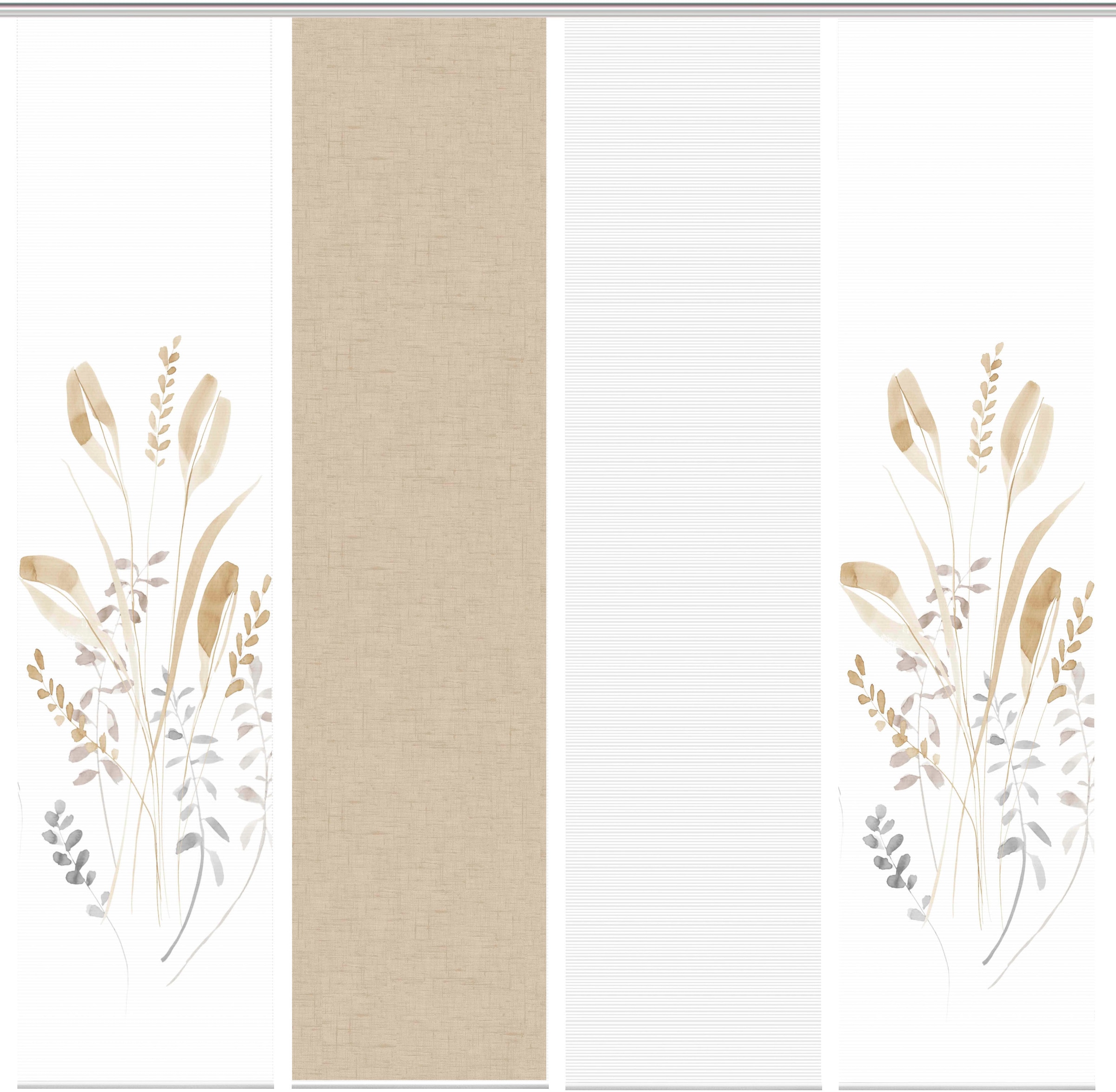 Vision S Schiebegardine »AYENE 4er SET« Paneelwagen 4 Stk. tlg. Schiebevorhang Digidruck 4er Set AYENE