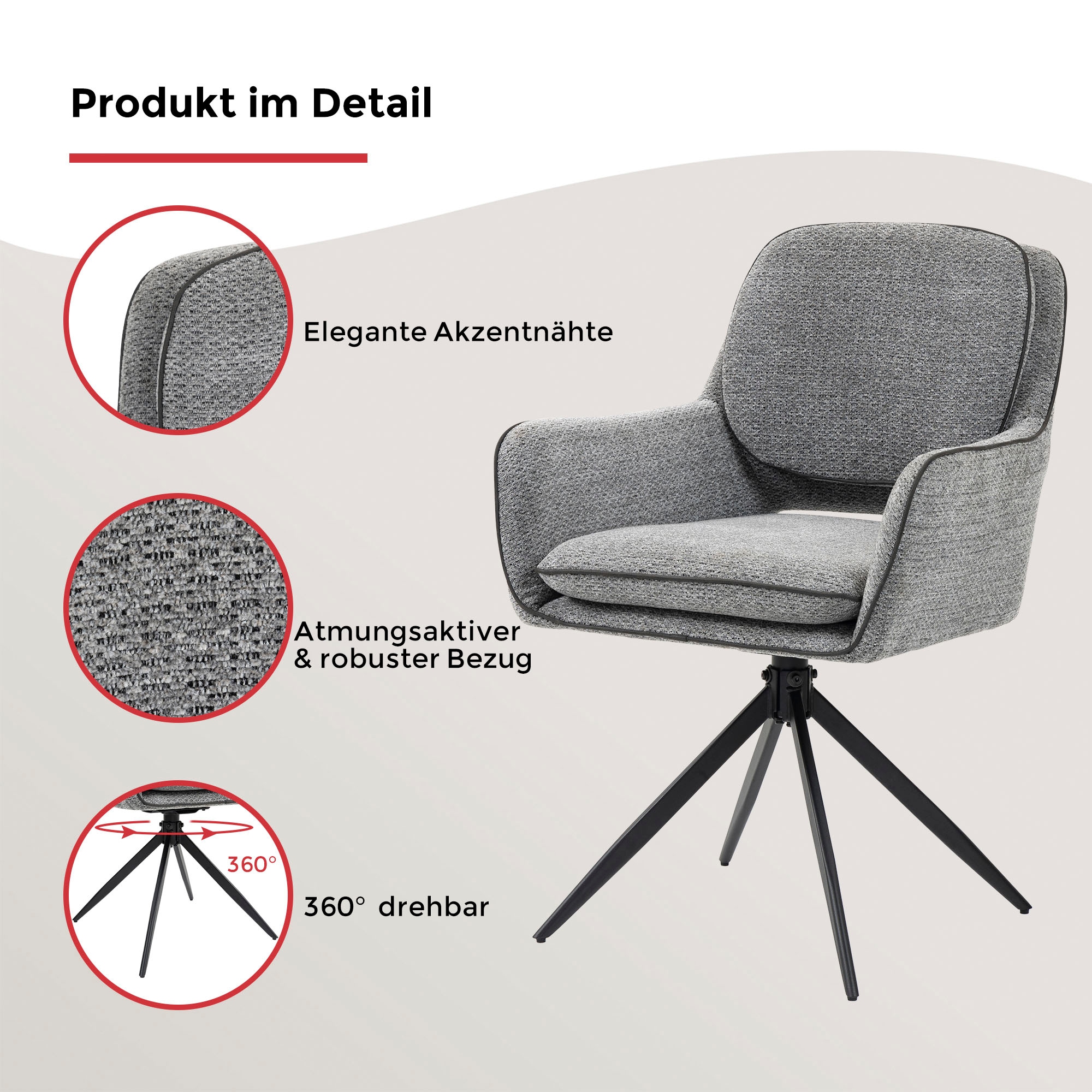 Duo Collection Esszimmerstuhl »Esra« () 2 Stk.