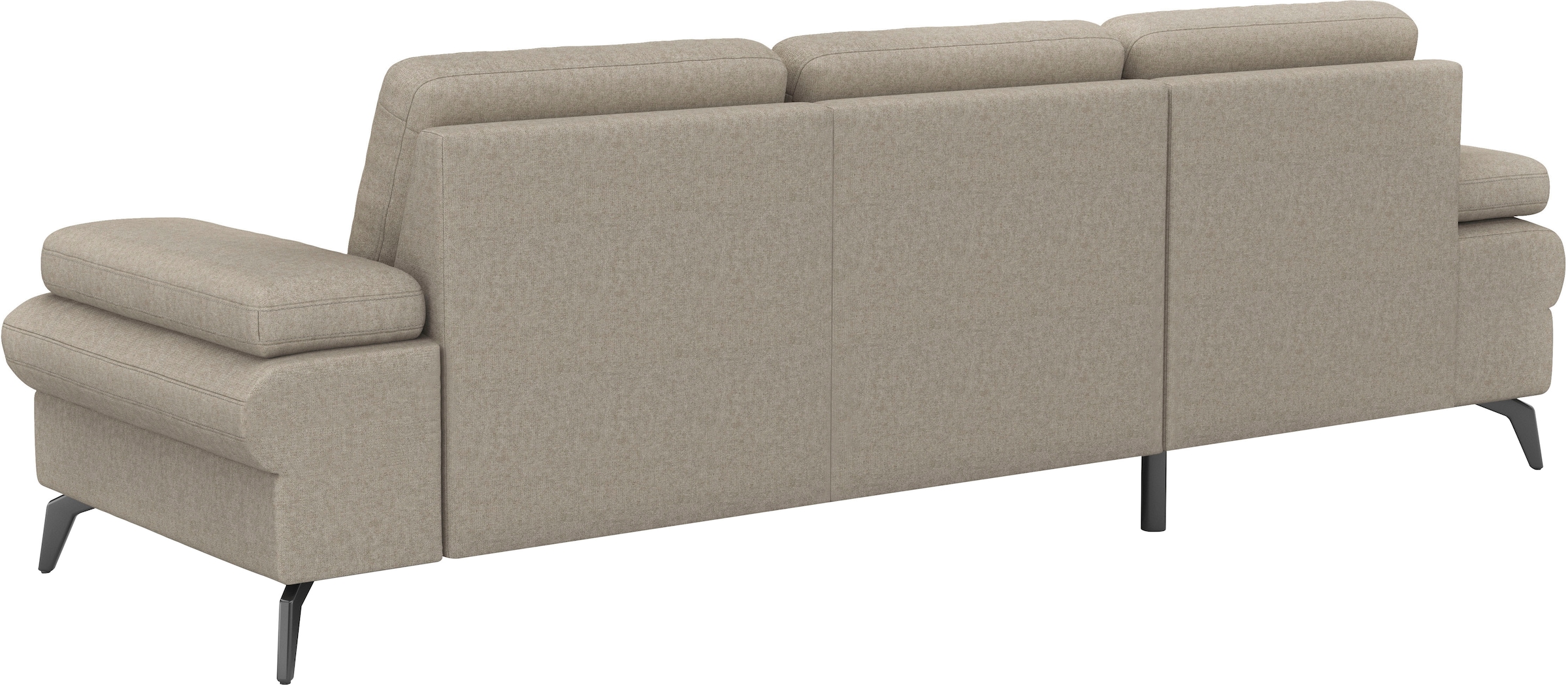 sit&more Ecksofa »Morris Jubi L-Form«, inkl. Armteilfunktion und 1 Zierkissen, wahlweise mit Bettfunktion