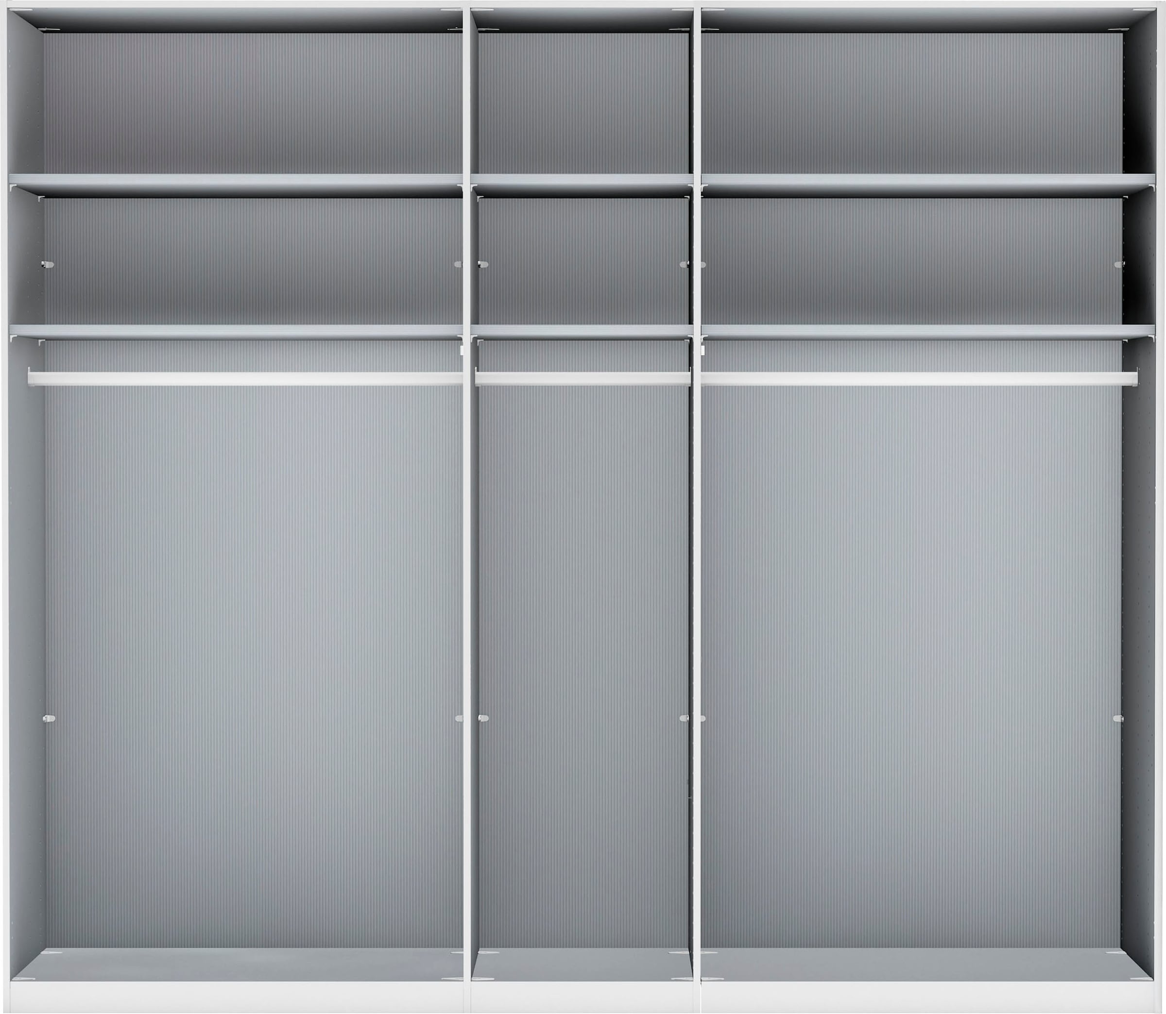 WIEMANN Drehtürenschrank »Monaco, Kleiderschrank, Schrank, Wäscheschrank, mit edler Glasfront«, (2 Breiten, 2 Höhen 216/236 cm auswählbar, MADE IN GERMANY), hochwertigen Beschläge inkl. Türdämpfung, variable Inneneinteilung