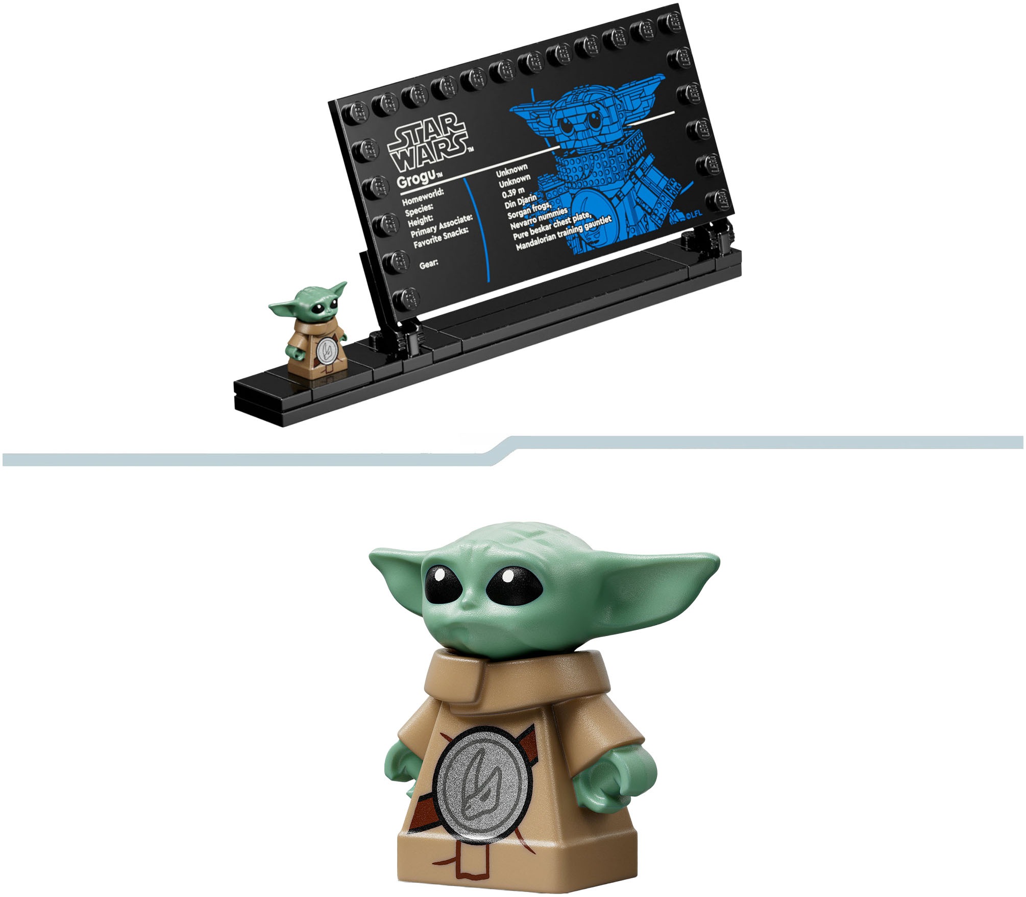 LEGO® Konstruktionsspielsteine »Grogu (Lehrling des Mandalorianers) (75446), LEGO Star Wars™«