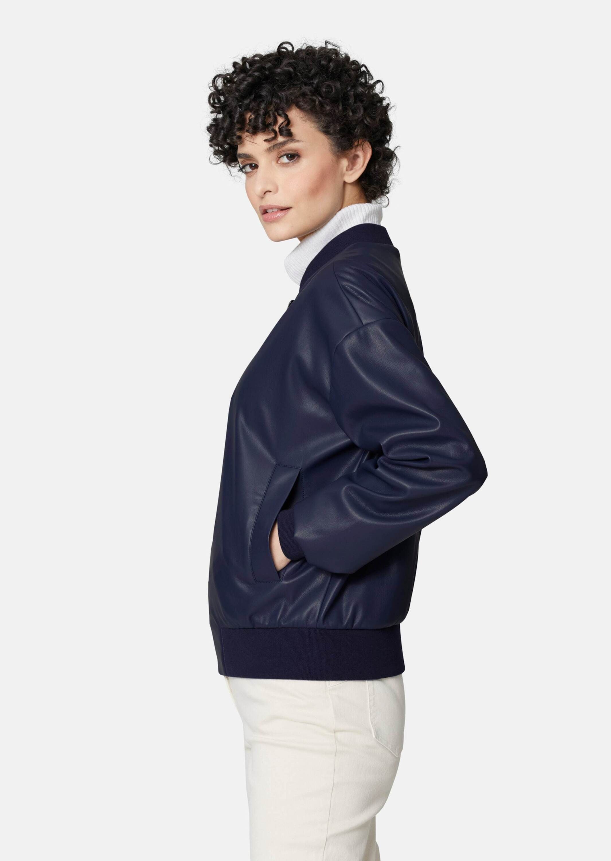 MADELEINE Outdoorjacke »Jacke Bomberjacke in cooler Leder-Optik«