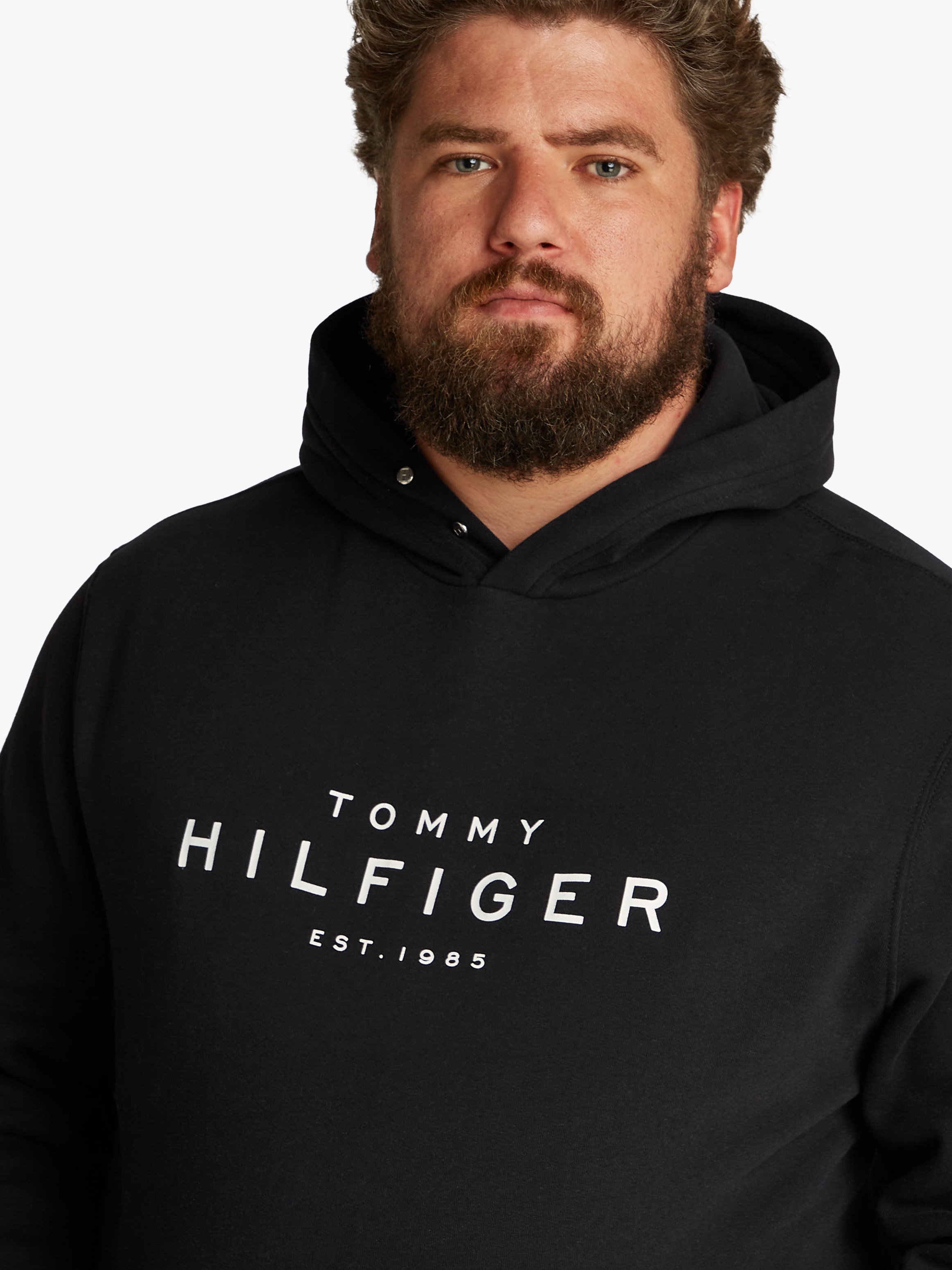 Tommy Hilfiger Big & Tall Sweatshirt »BT-TOMMY HILFIGER HOODY-B«, in Großen Größen, Logostickerei