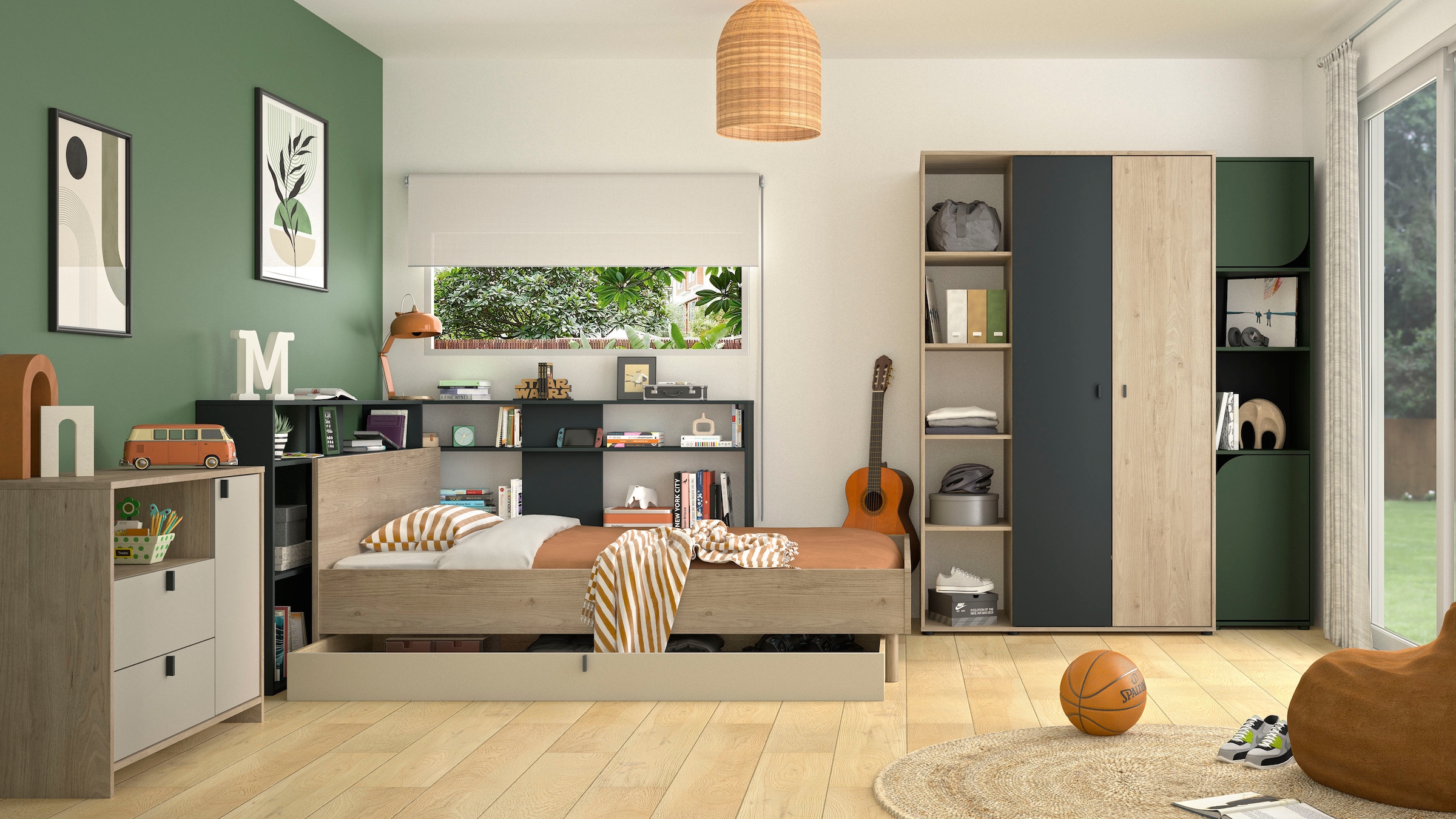 Gami Schlafzimmer-Set »RITMO SCHLAFZIMMER SET 1« 7 Stk. tlg. Ein Schlafzimmer im zeitlosen Stil mit vielen praktischen Lösungen!