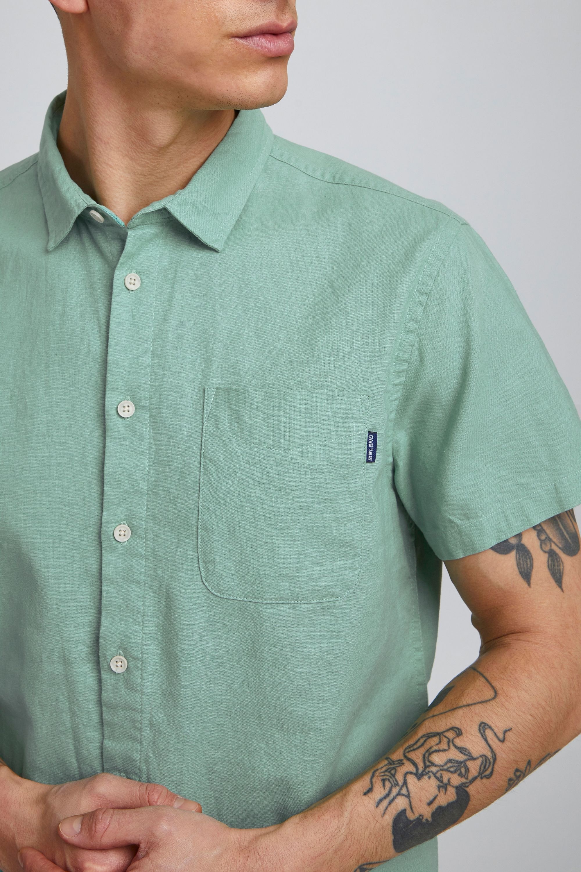 Blend Kurzarmshirt »Kurzarmhemd BHShirt«